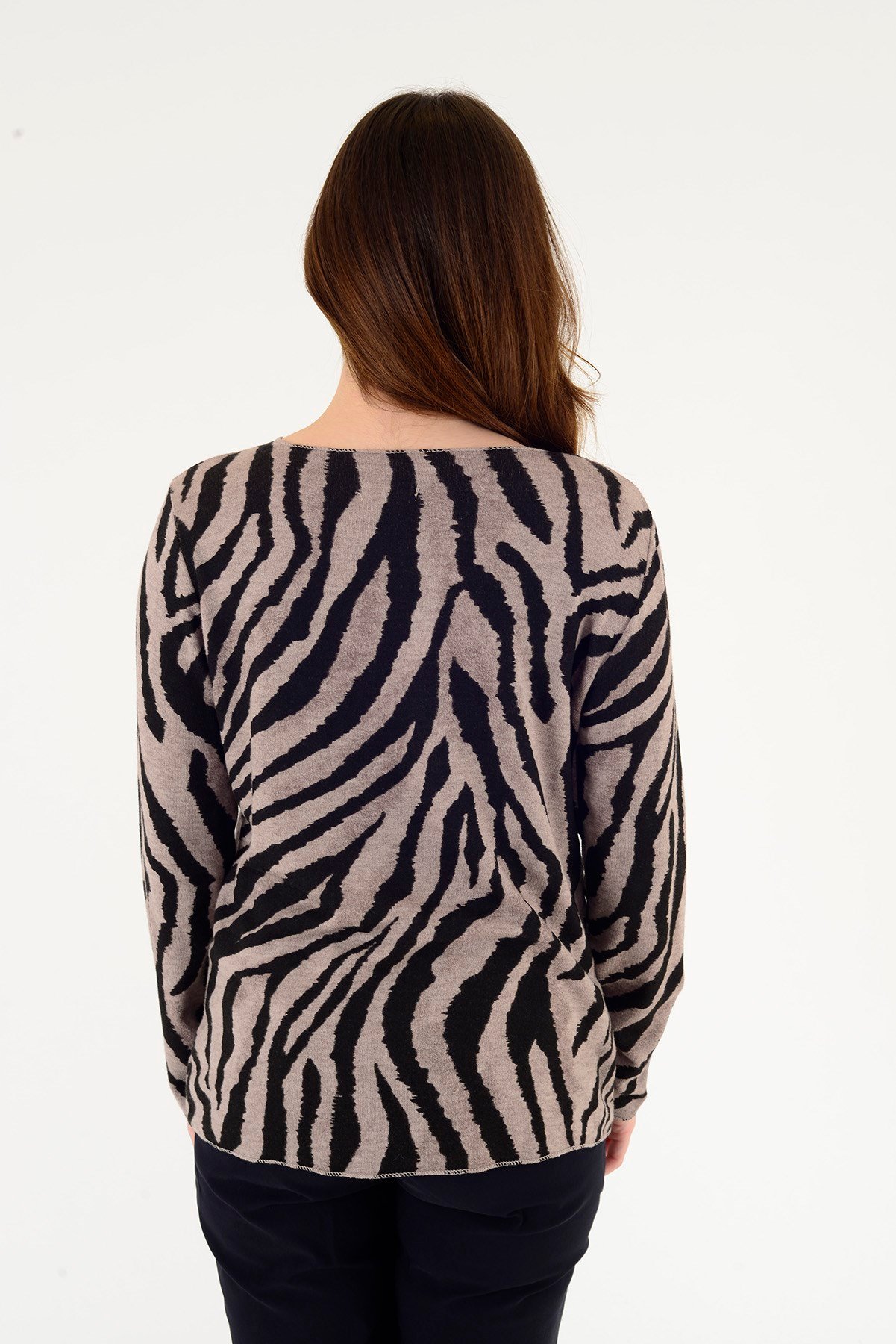 1202 ZEBRA DESEN BLUZ