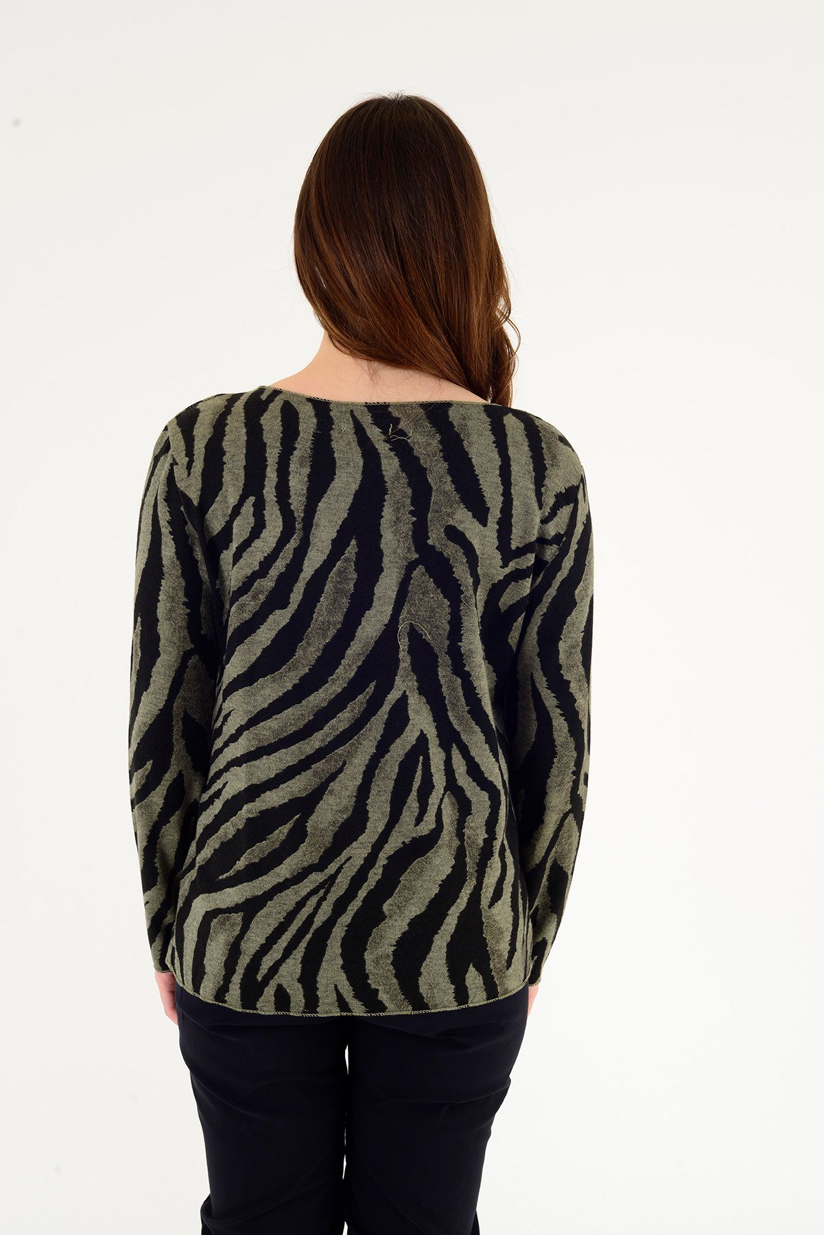 1202 ZEBRA DESEN BLUZ