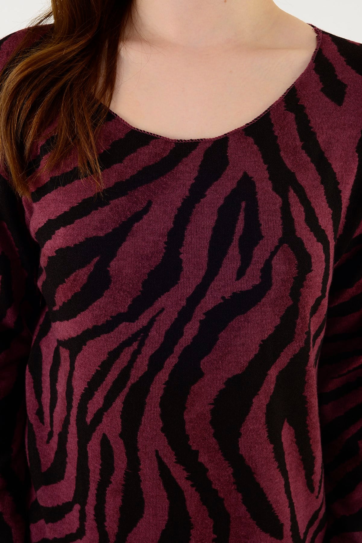 1202 ZEBRA DESEN BLUZ