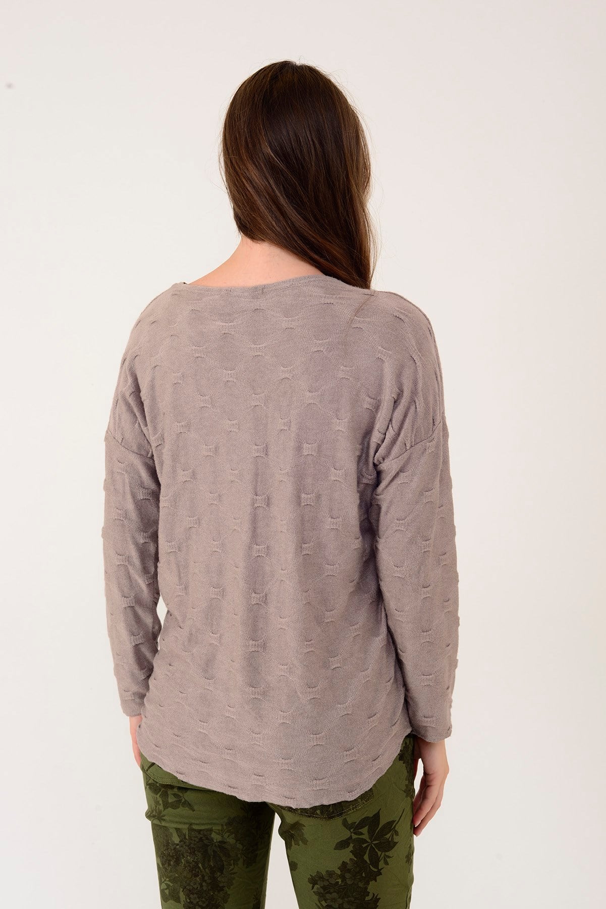 12911 YALDIZLI LEOPAR DESEN TRİKO BLUZ