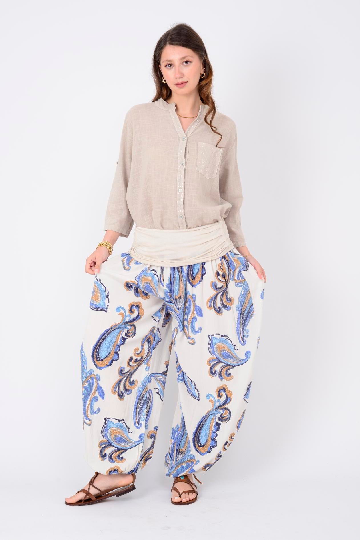 1495 ŞAL DESEN PANTOLON