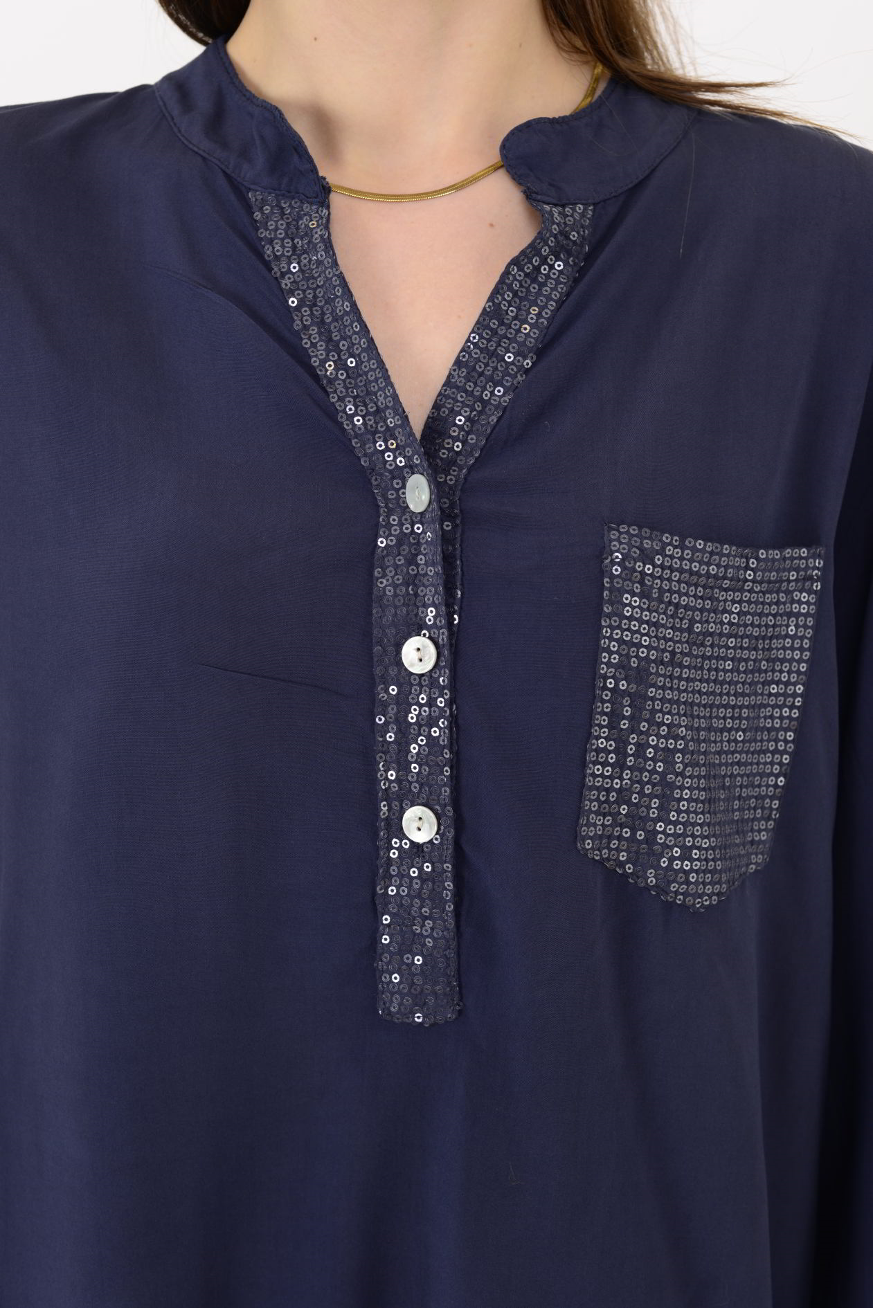 15451U PAYET DETAYLI GÖMLEK