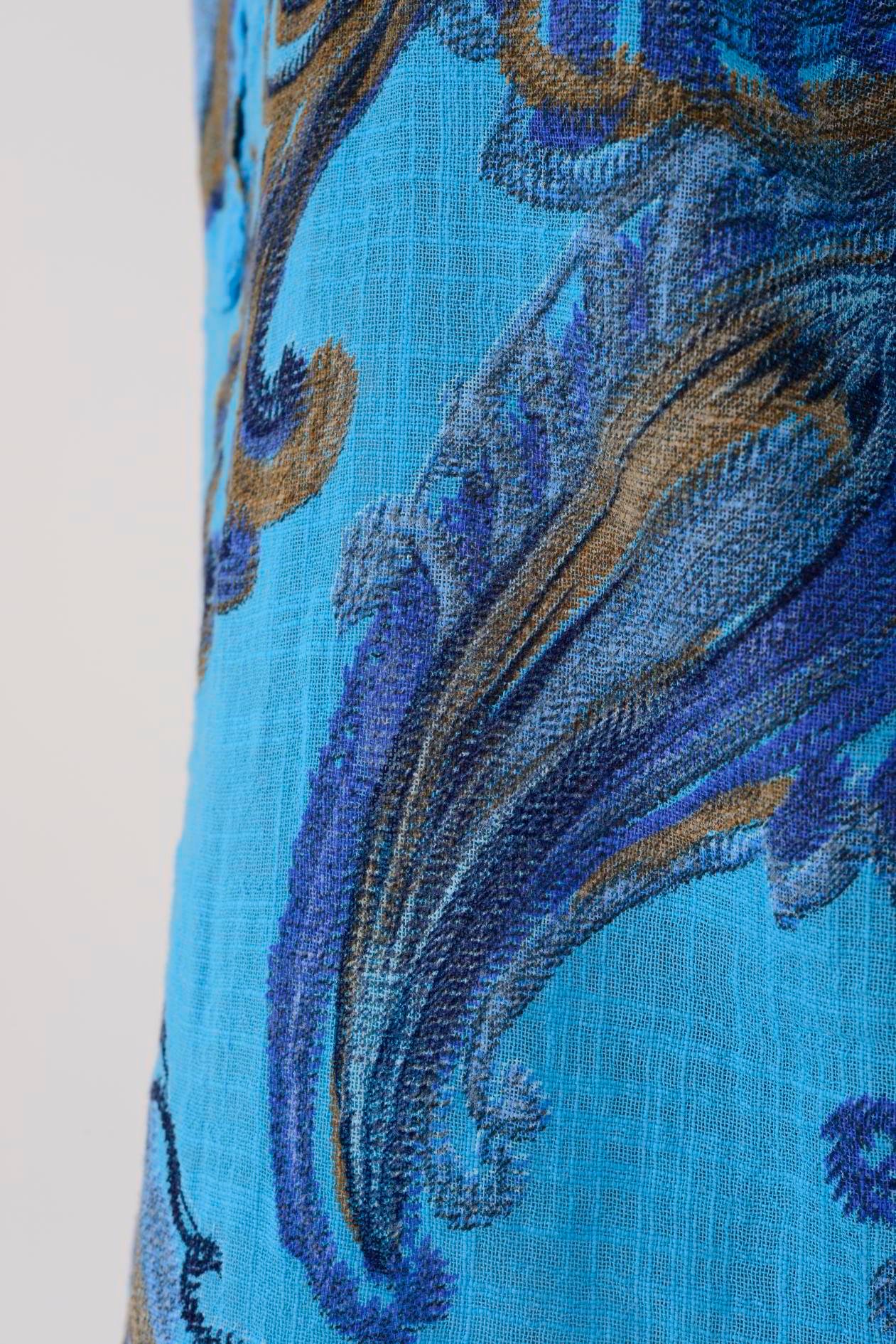 15455F-21 ŞAL DESEN GÖMLEK