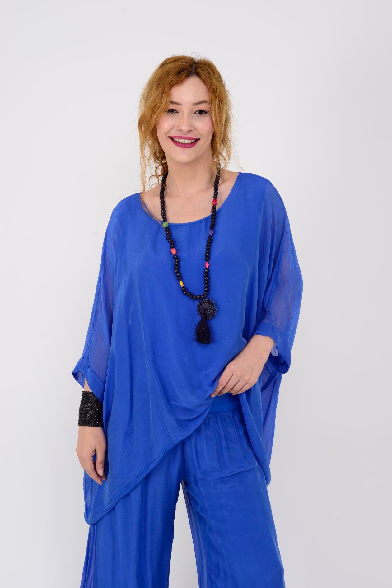 1688 YARASA KOL İPEK BLUZ