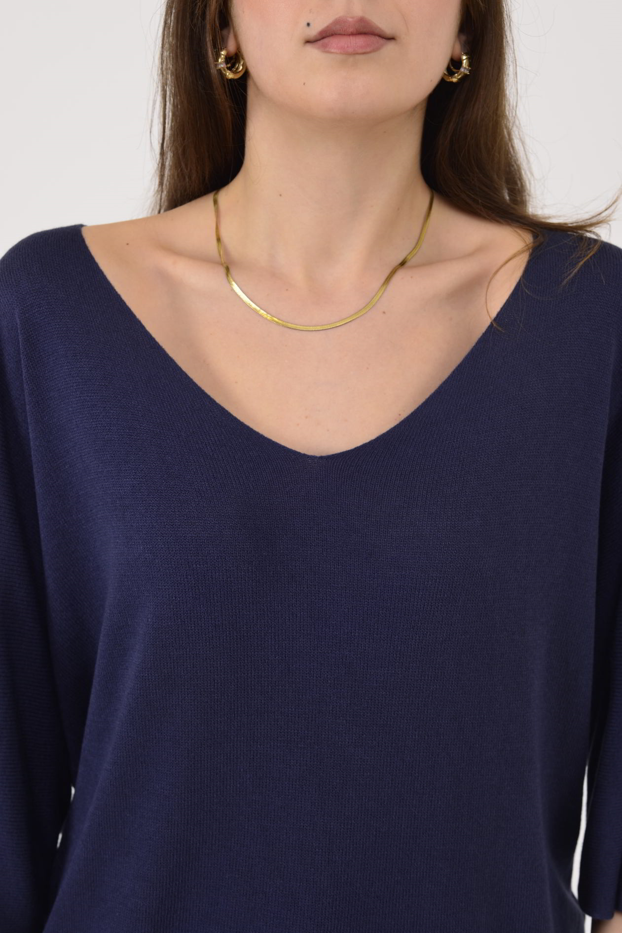 19004 V YAKA TRİKO BLUZ