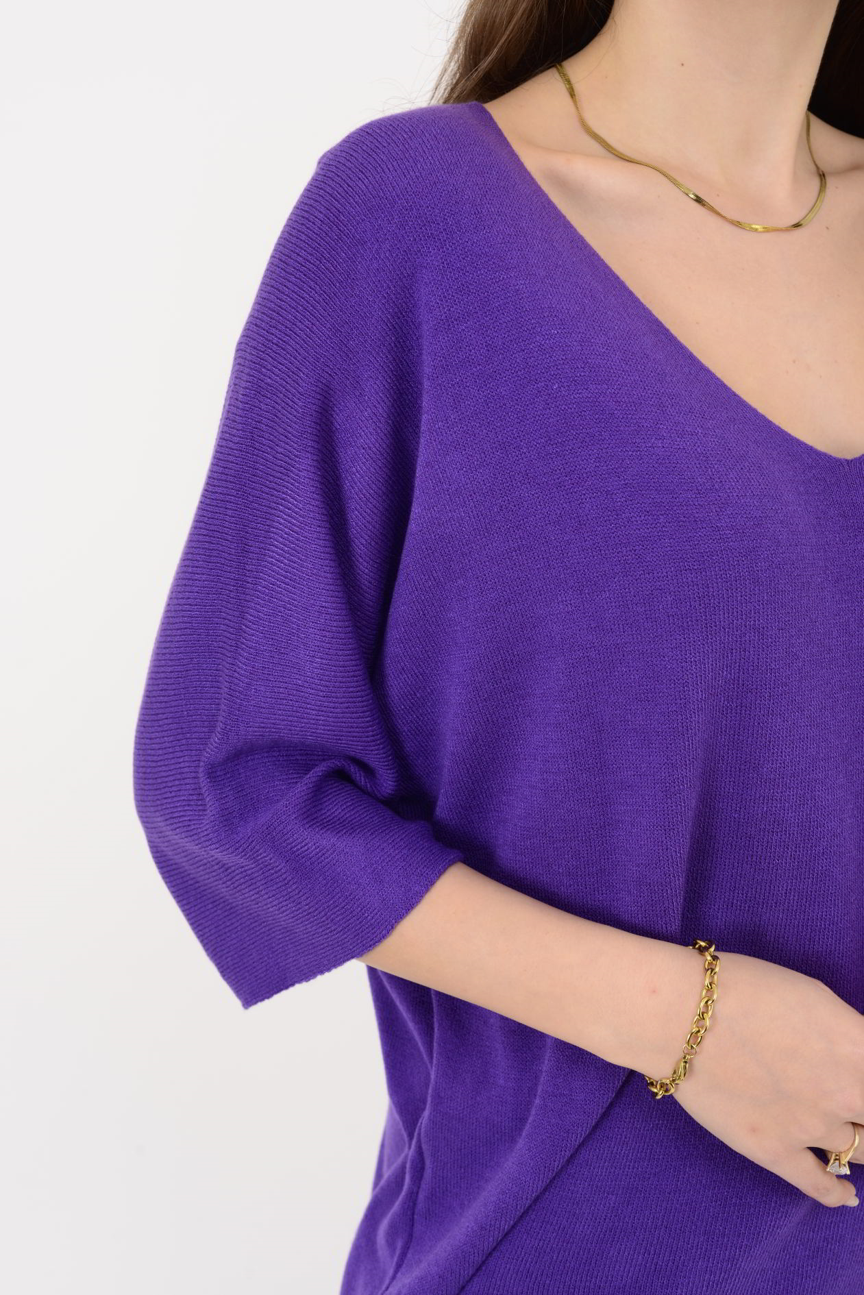 19004 V YAKA TRİKO BLUZ