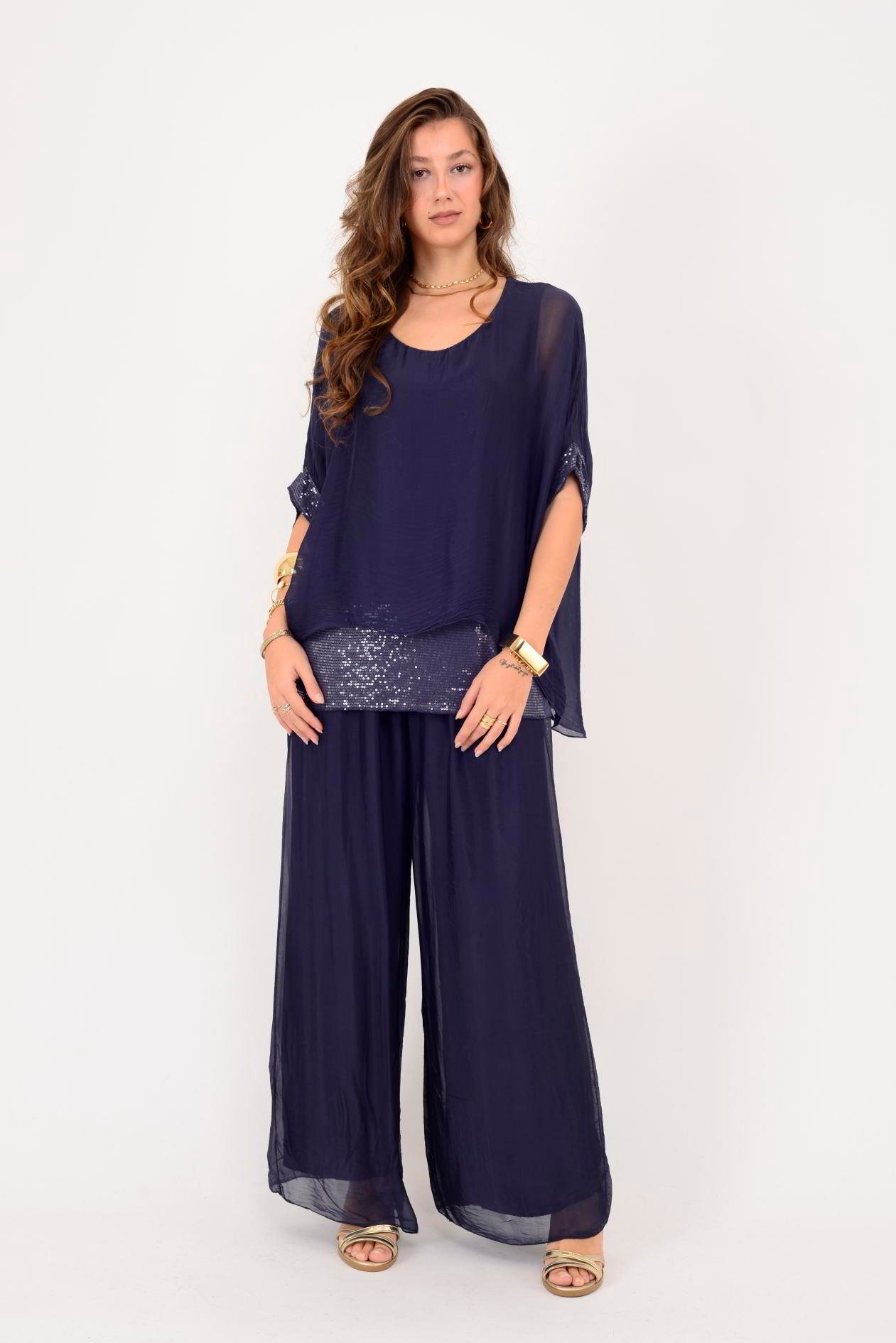 2161 SEALAND PAYET DETAYLI 2'Lİ İPEK TAKIM