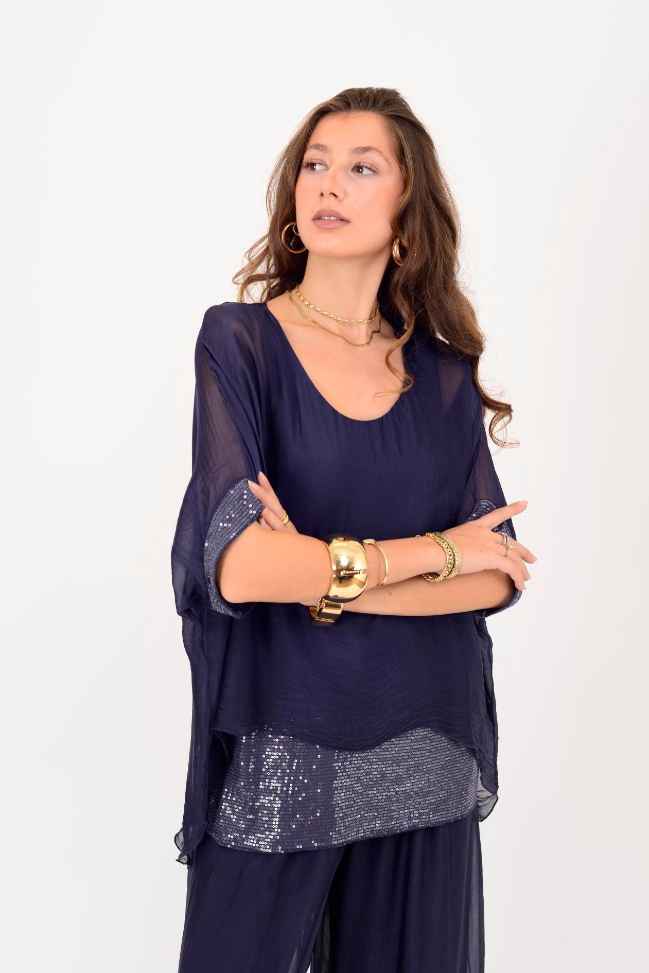 2161 SEALAND PAYET DETAYLI 2'Lİ İPEK TAKIM