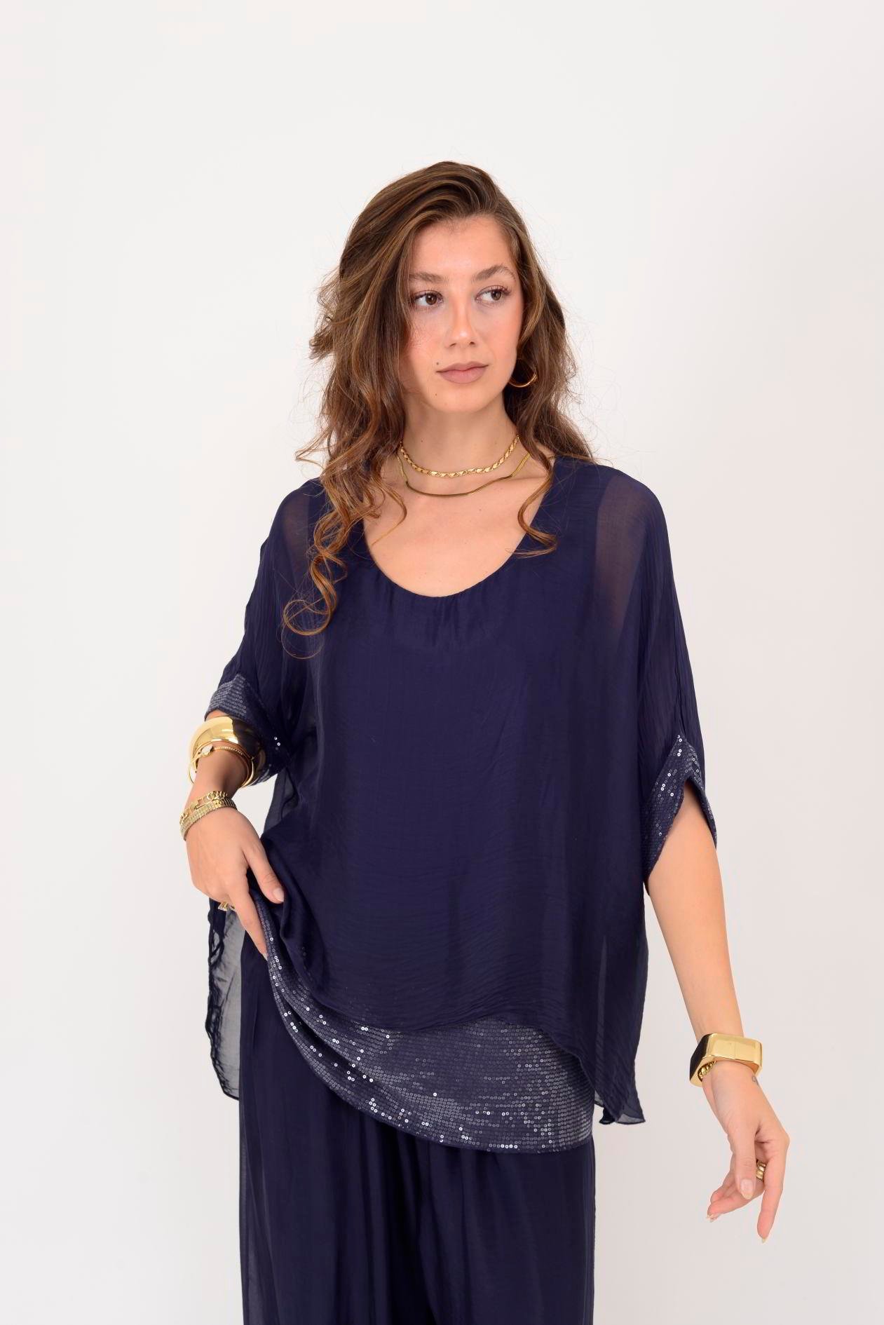 2161 SEALAND PAYET DETAYLI 2'Lİ İPEK TAKIM