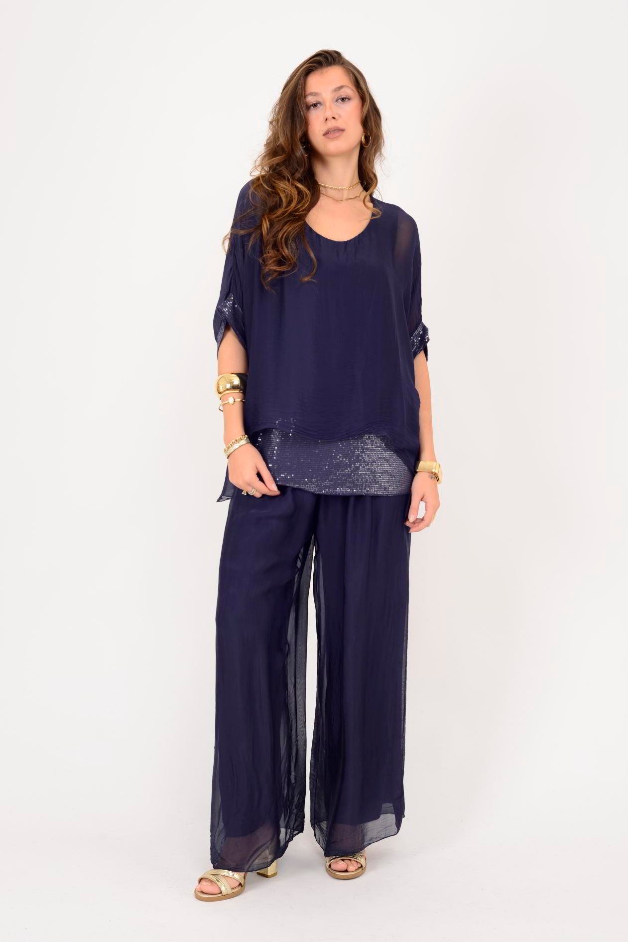 2161 SEALAND PAYET DETAYLI 2'Lİ İPEK TAKIM