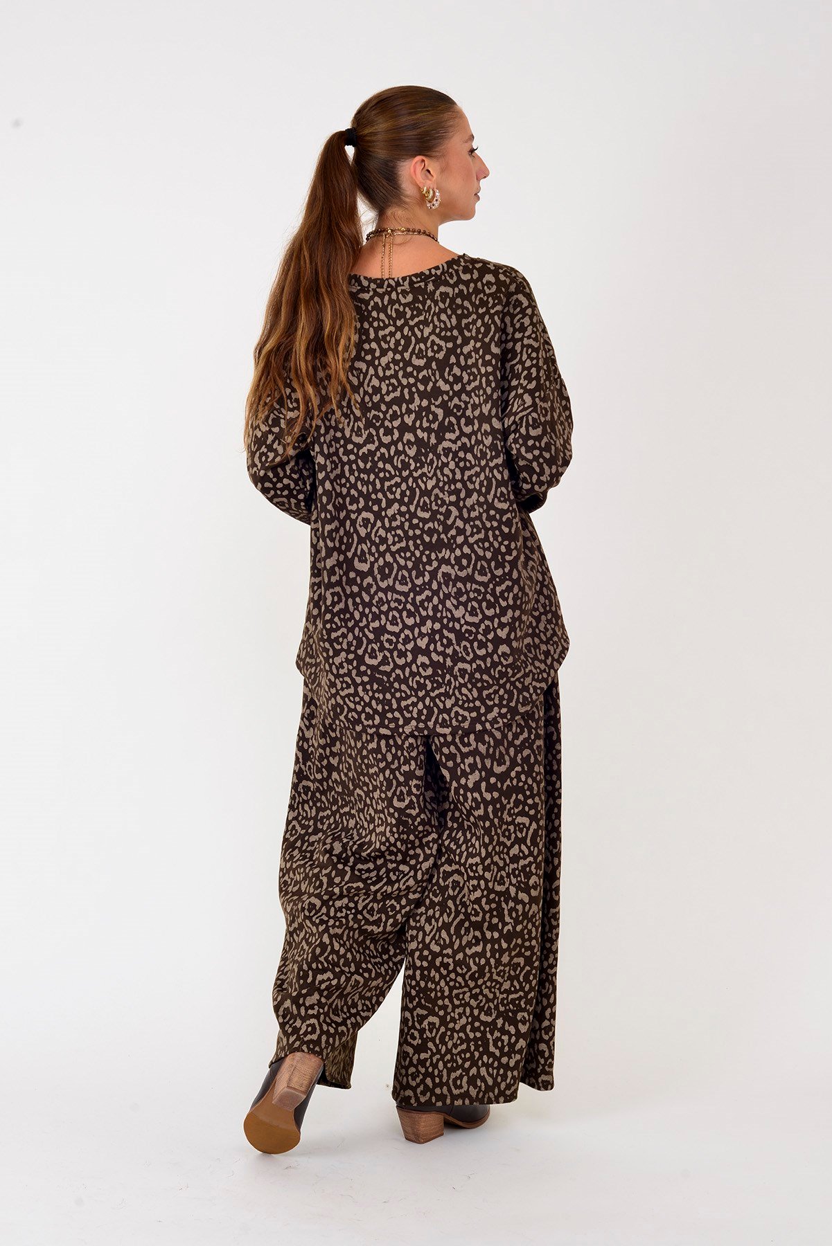 21771 LOVA LEOPAR DESEN 2'Lİ TAKIM