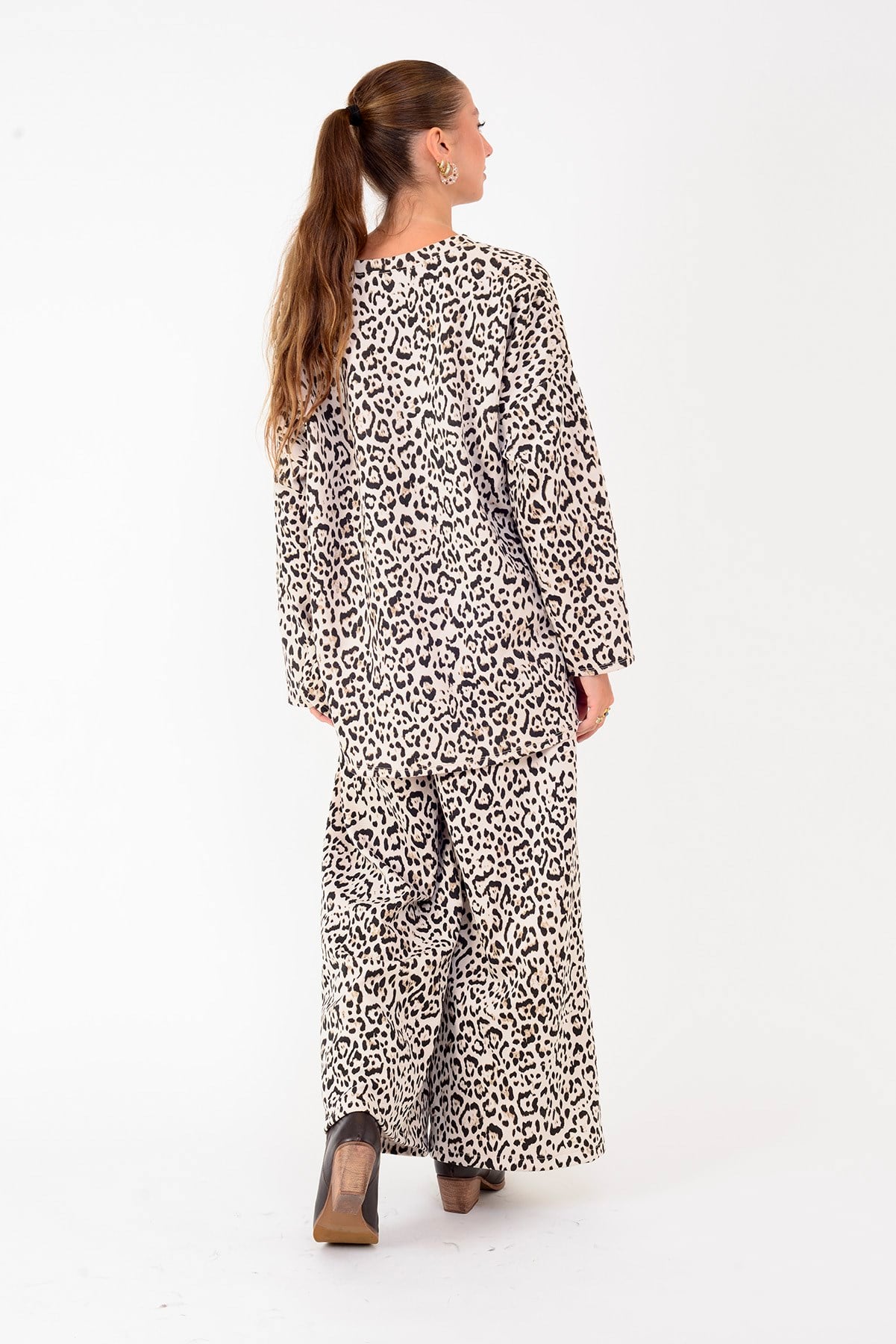 21771 LOVA LEOPAR DESEN 2'Lİ TAKIM
