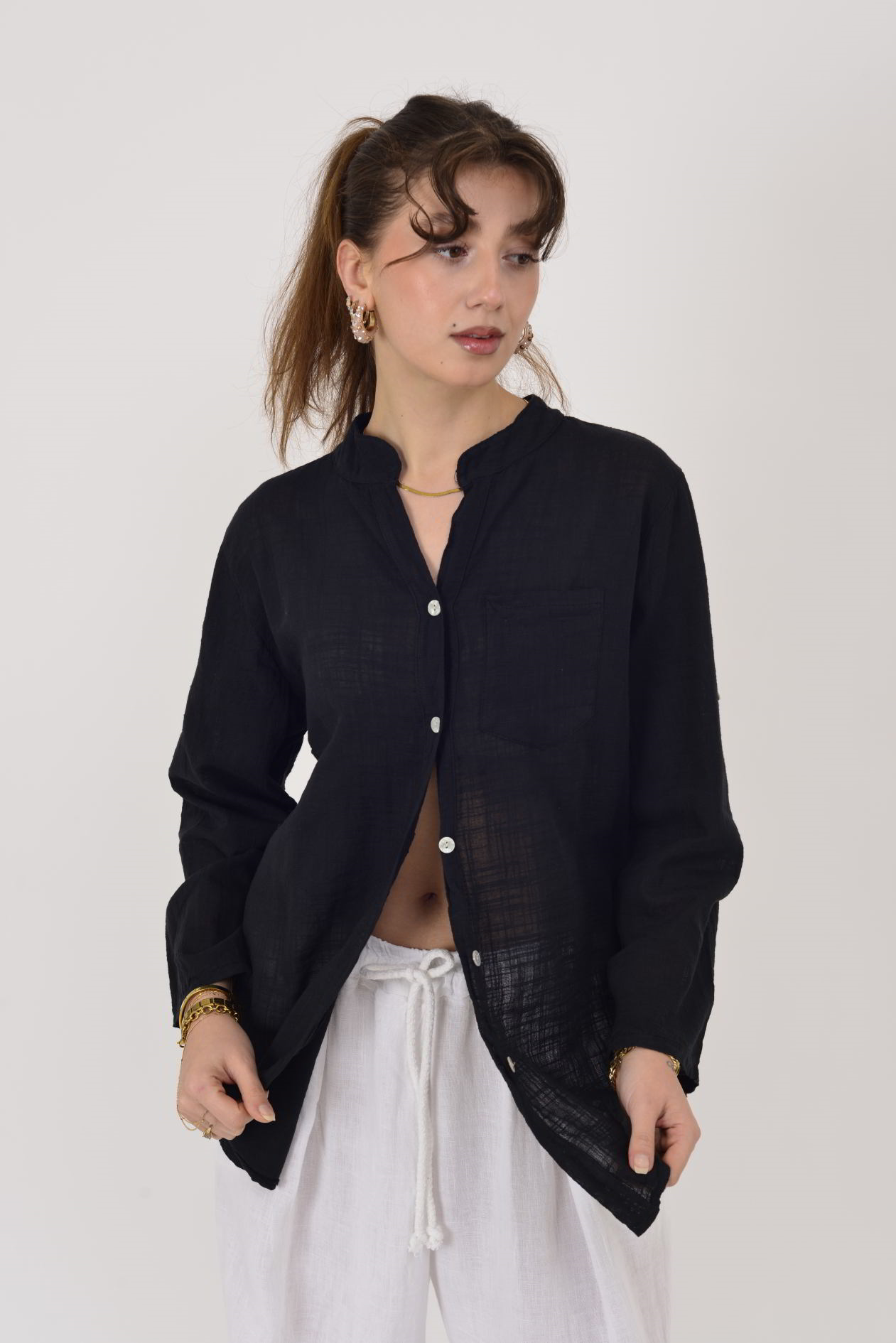 22045 CEP DETAYLI GÖMLEK