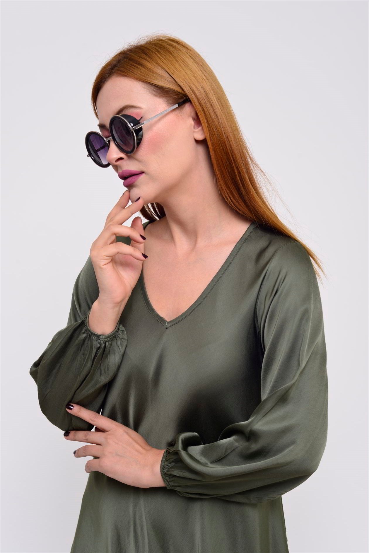 2311 ELENA SATEN ELBİSE