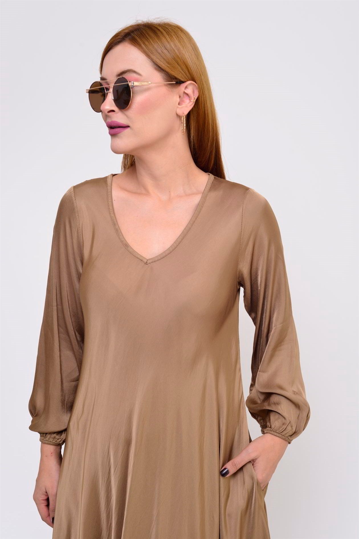 2311 ELENA SATEN ELBİSE