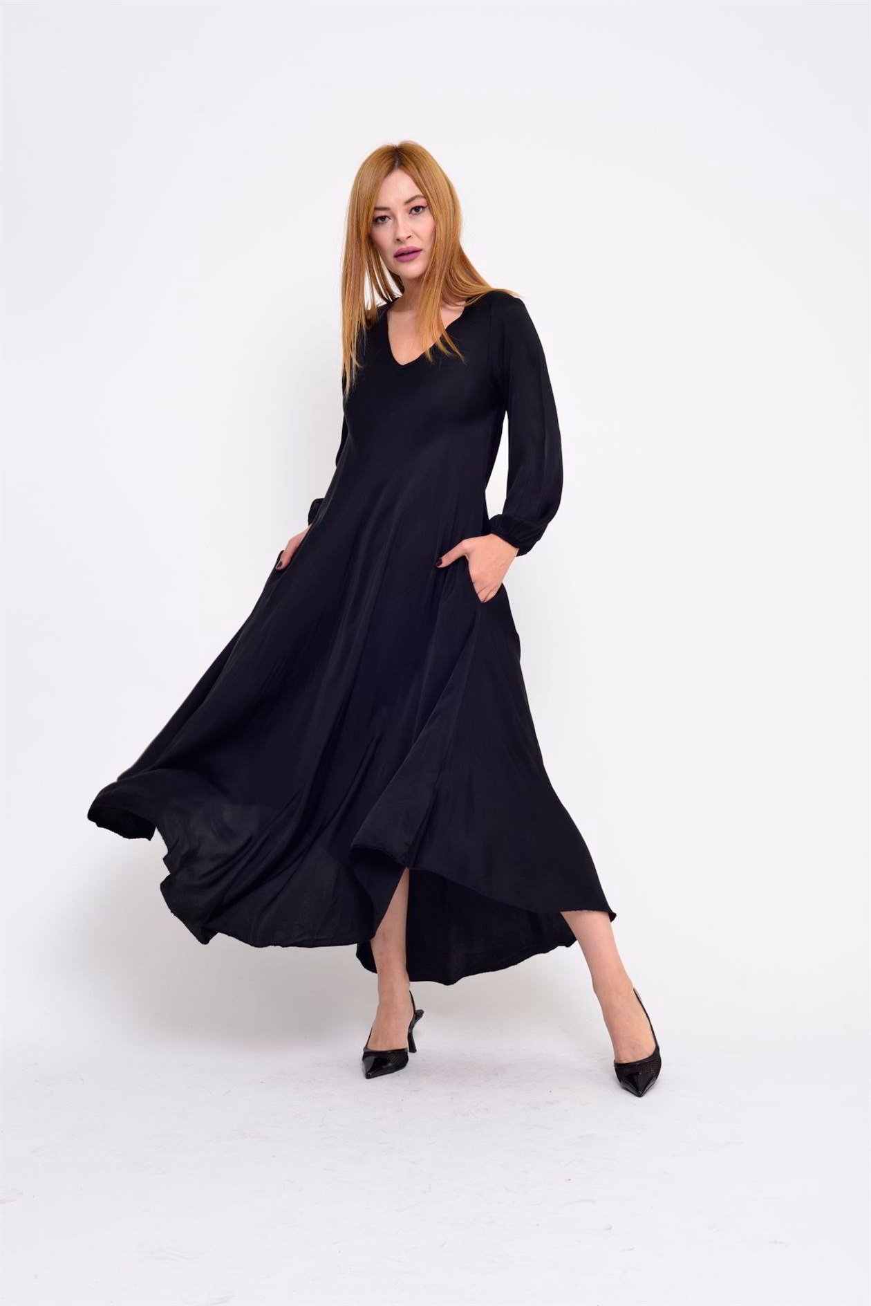 2311 ELENA SATEN ELBİSE