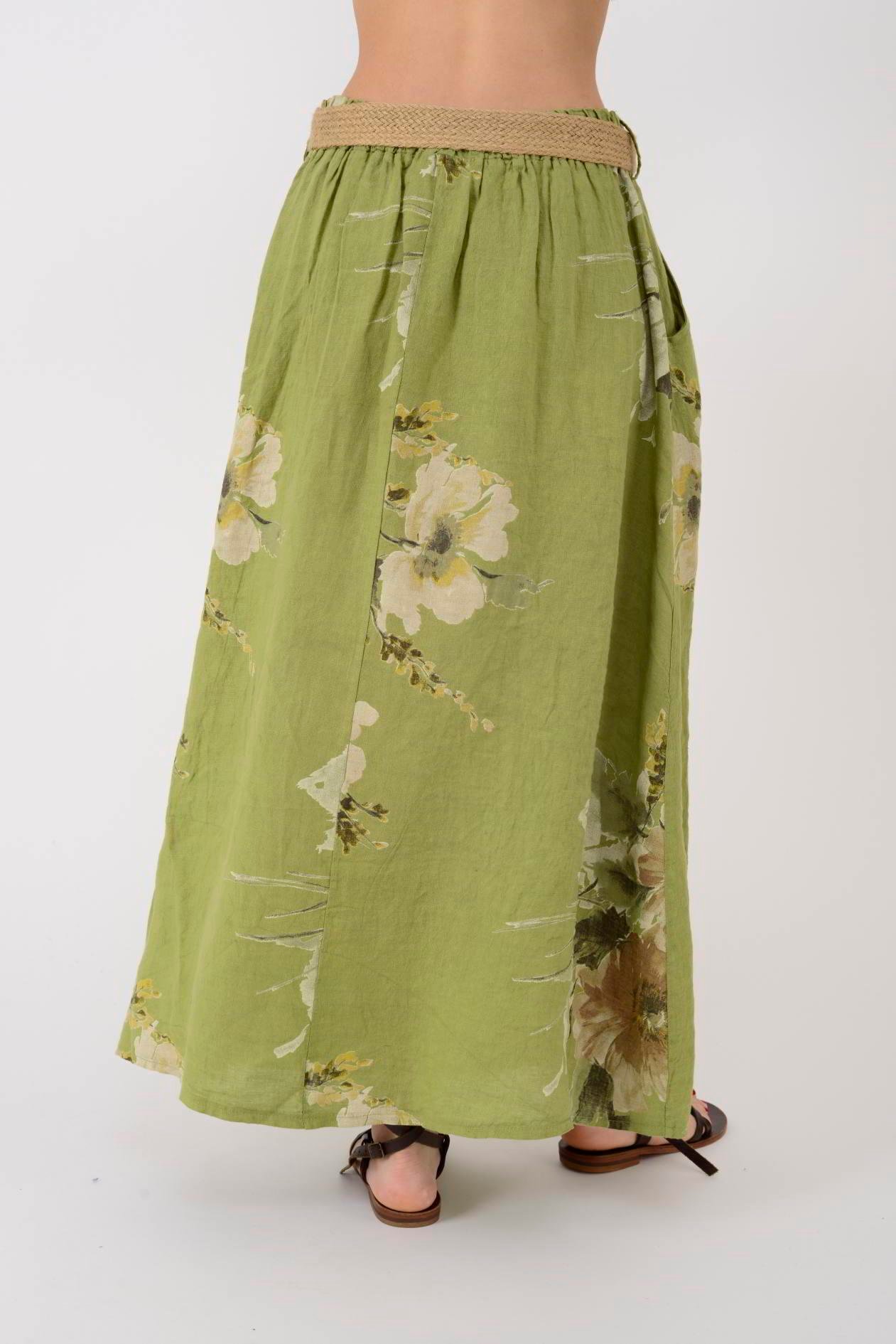 24234 LOVA ÇİÇEK DESEN 2'Lİ KETEN TAKIM