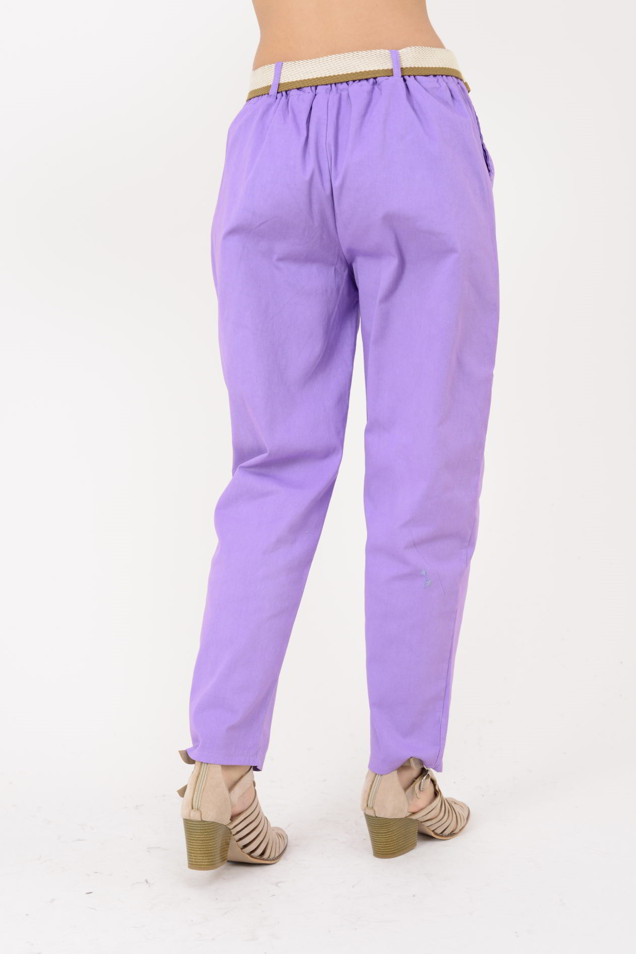 242979 KEMER DETAYLI GABARDİN PANTOLON