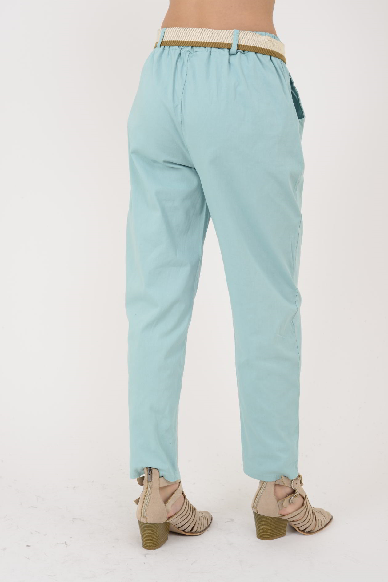 242979 KEMER DETAYLI GABARDİN PANTOLON