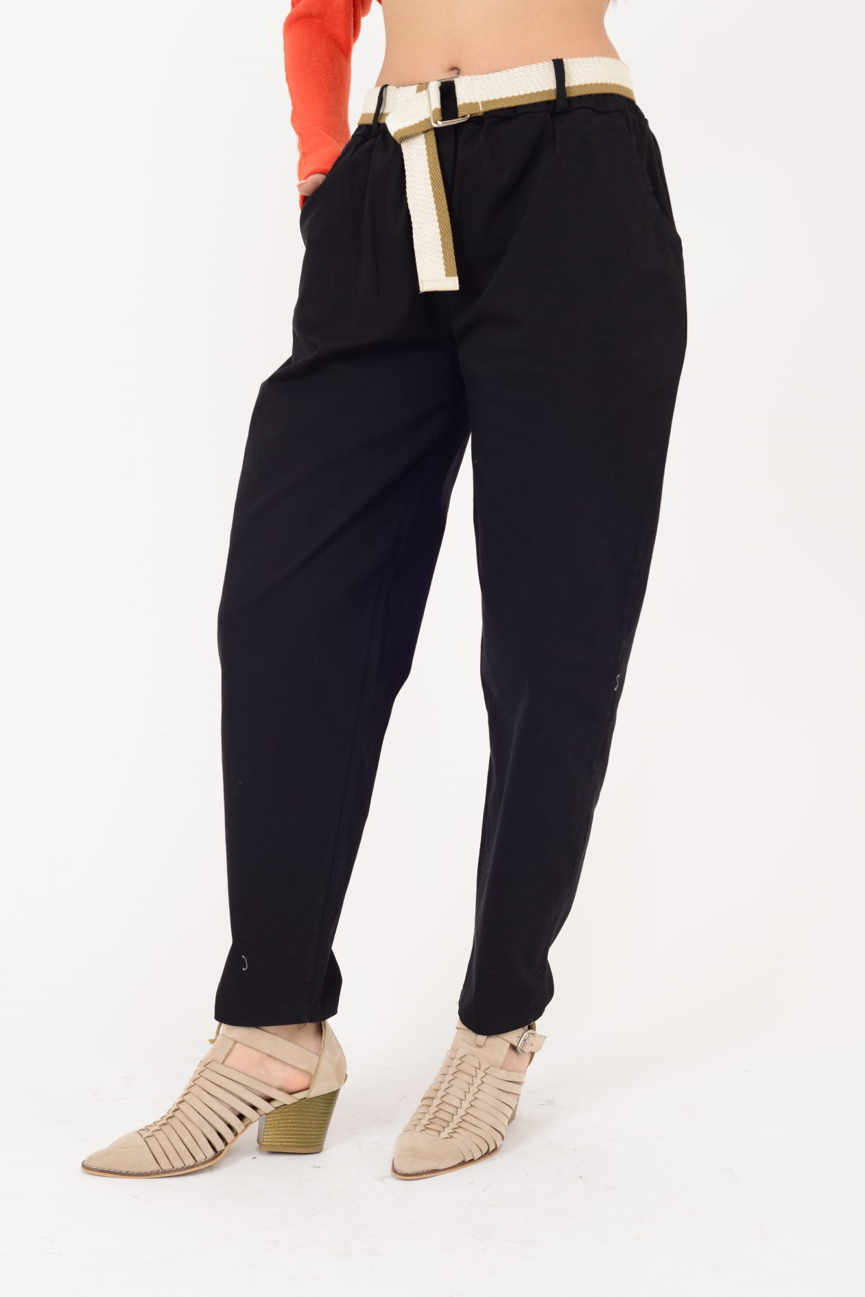 242979 KEMER DETAYLI GABARDİN PANTOLON