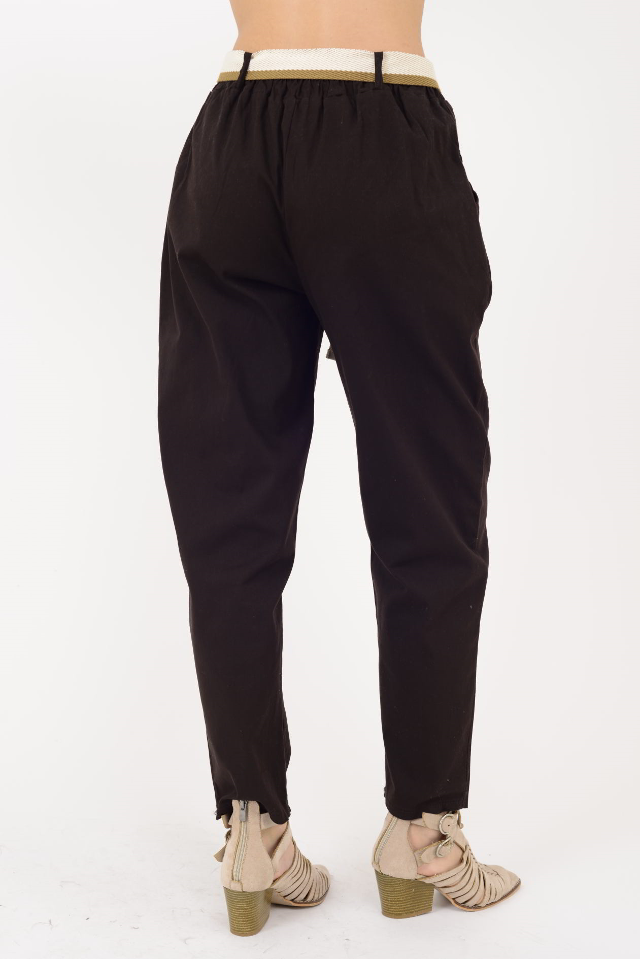 242979 KEMER DETAYLI GABARDİN PANTOLON