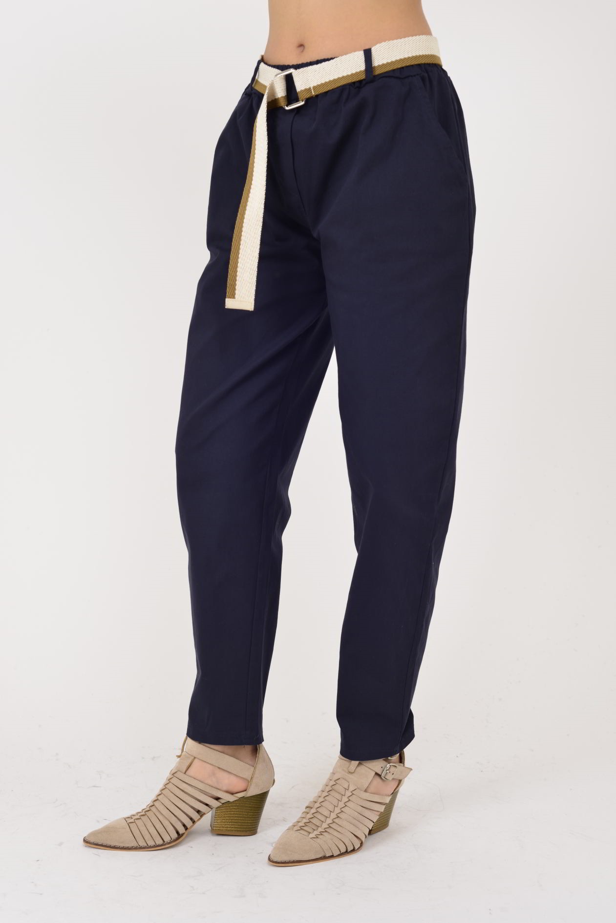 242979 KEMER DETAYLI GABARDİN PANTOLON