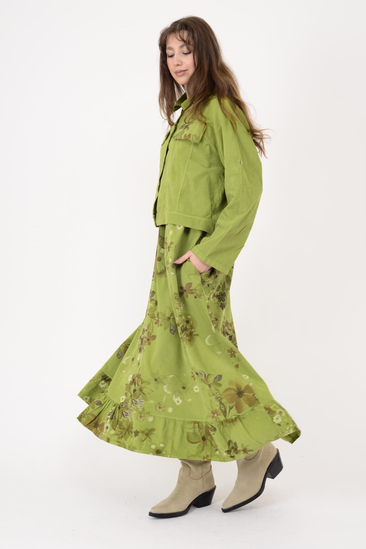 25001 FİTİLLİ KADİFE 2'Lİ TAKIM ELBİSE