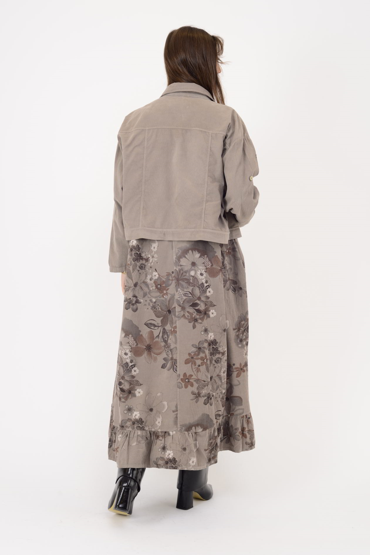 25001 FİTİLLİ KADİFE 2'Lİ TAKIM ELBİSE