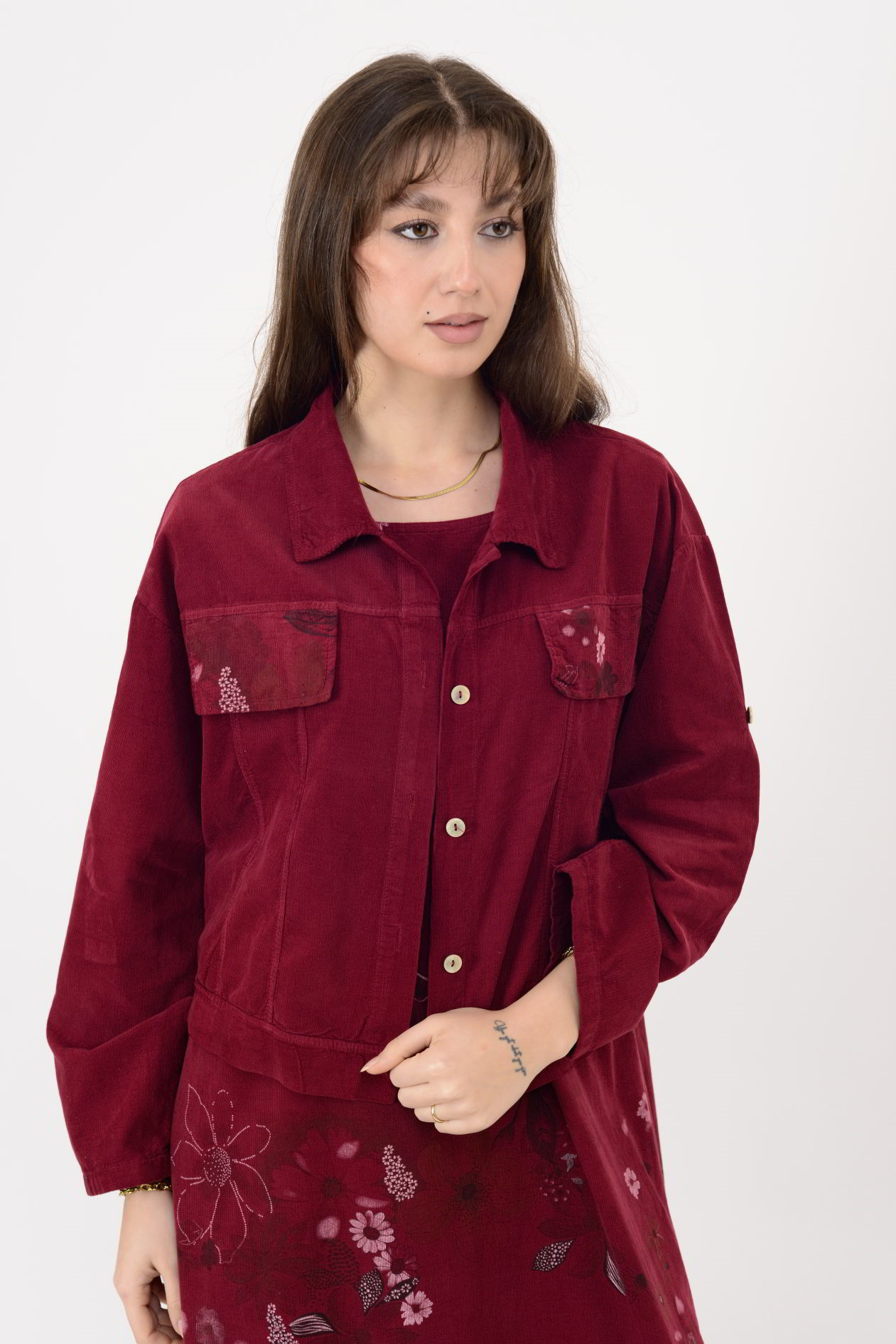 25001 FİTİLLİ KADİFE 2'Lİ TAKIM ELBİSE