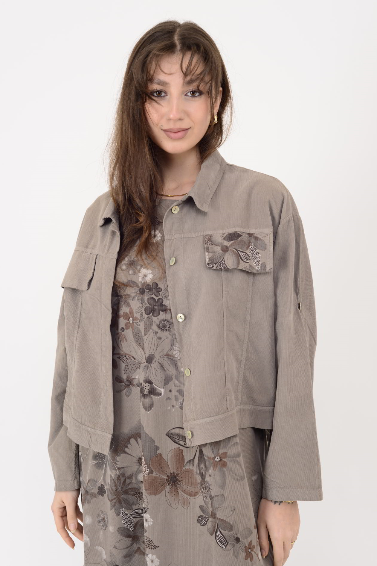 25001 FİTİLLİ KADİFE 2'Lİ TAKIM ELBİSE