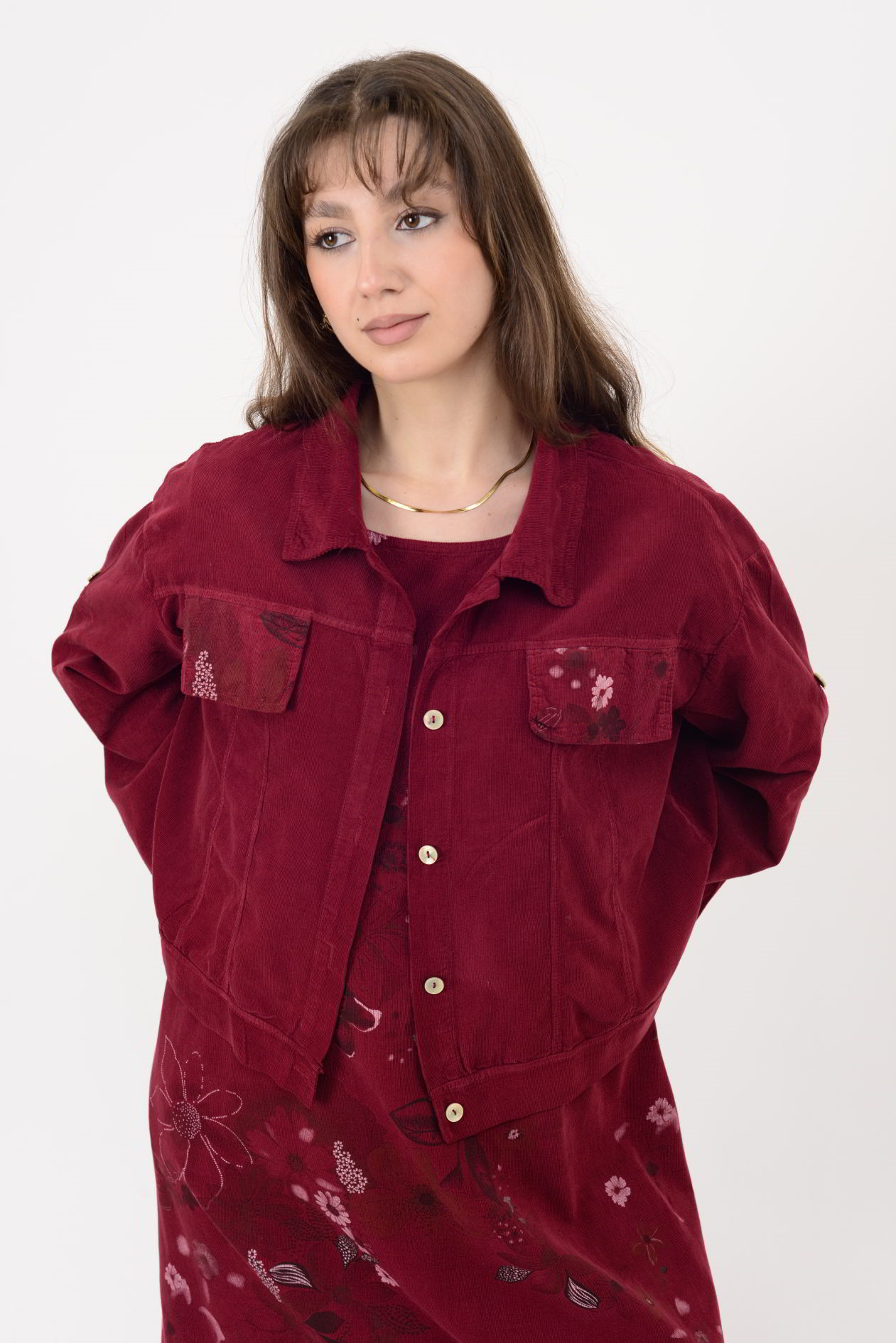 25001 FİTİLLİ KADİFE 2'Lİ TAKIM ELBİSE