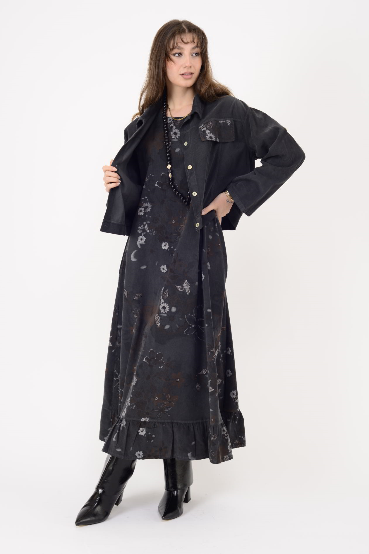 25001 FİTİLLİ KADİFE 2'Lİ TAKIM ELBİSE