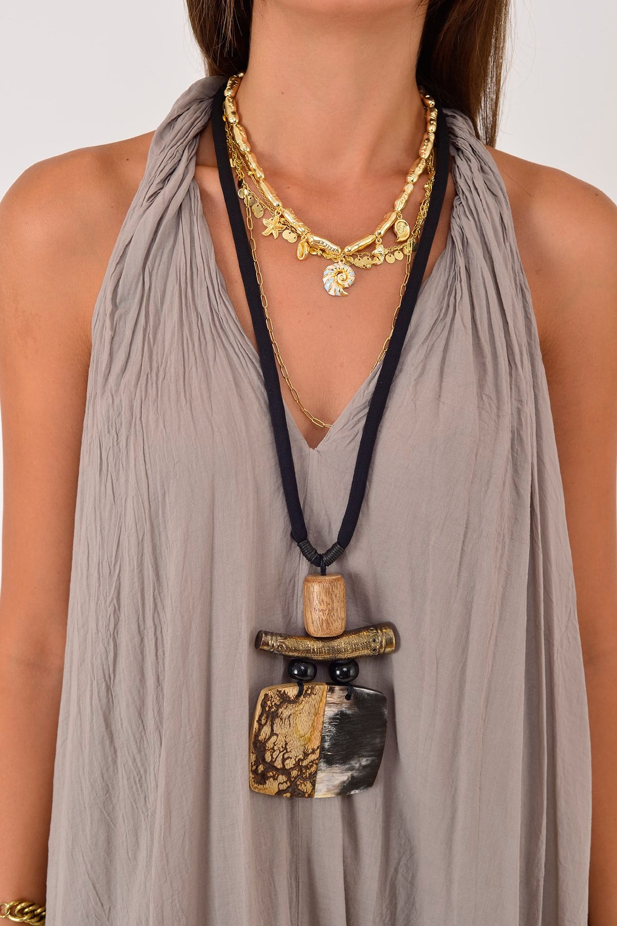 25406 GLAM HALTER YAKA ELBİSE