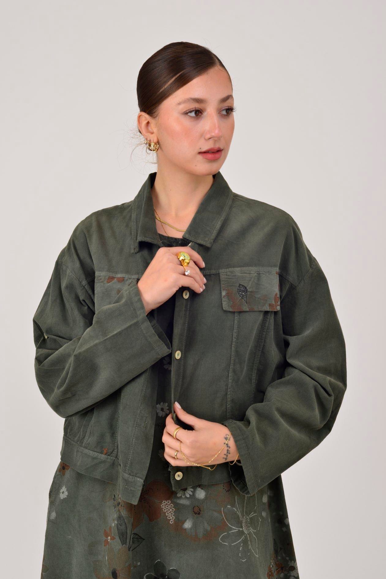 25492 FİTİLLİ KADİFE 2'Lİ TAKIM ELBİSE