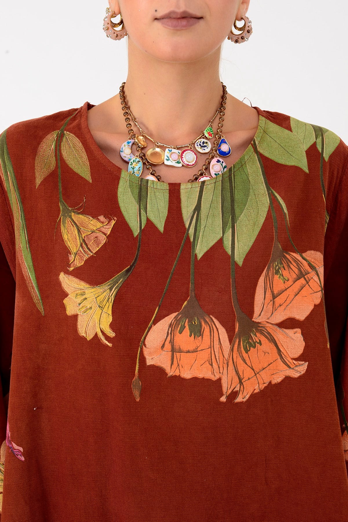 26246 LOVA LALE DESEN FİTİLLİ KADİFE TAKIM
