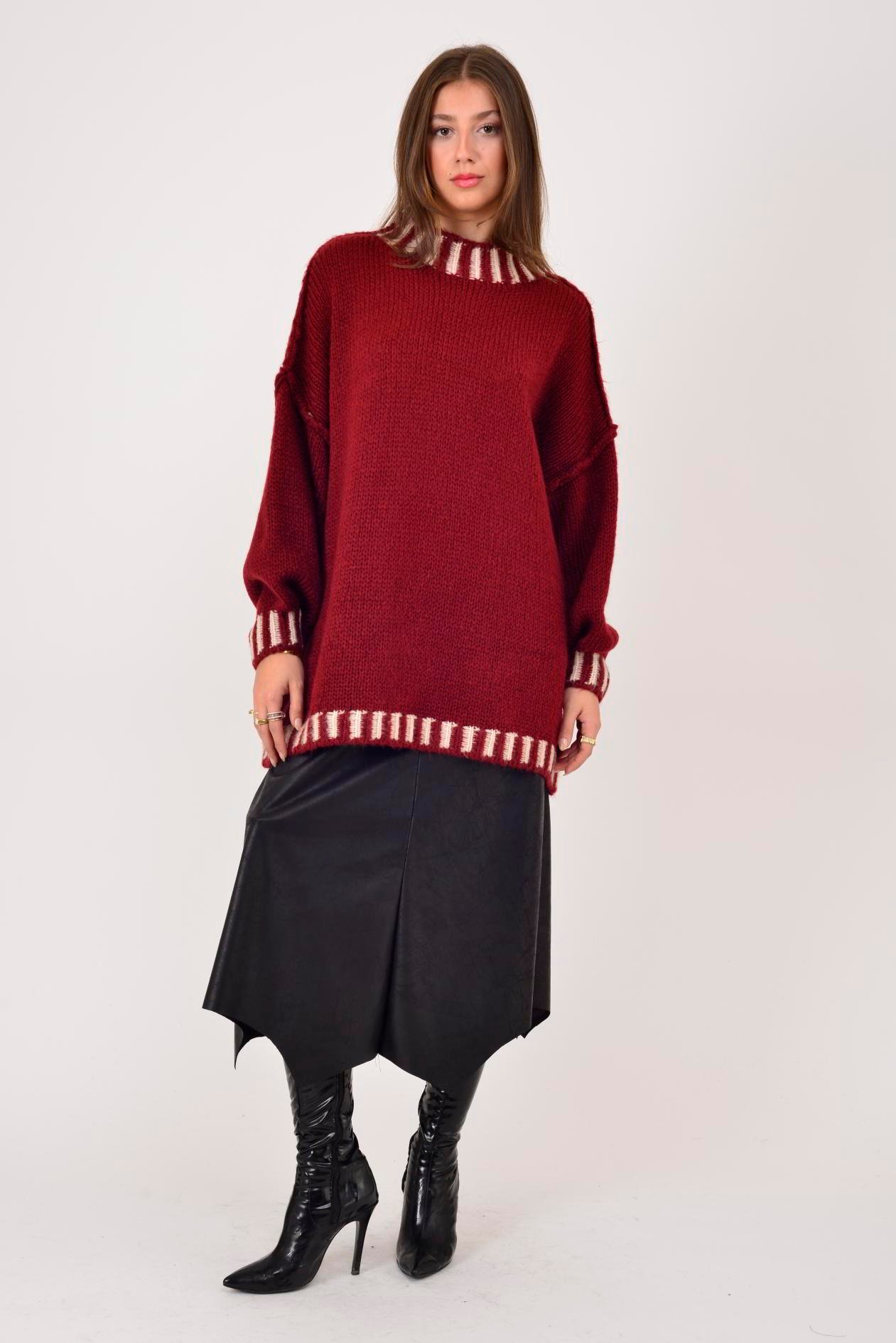 3055 BALIKÇI YAKA TRİKO