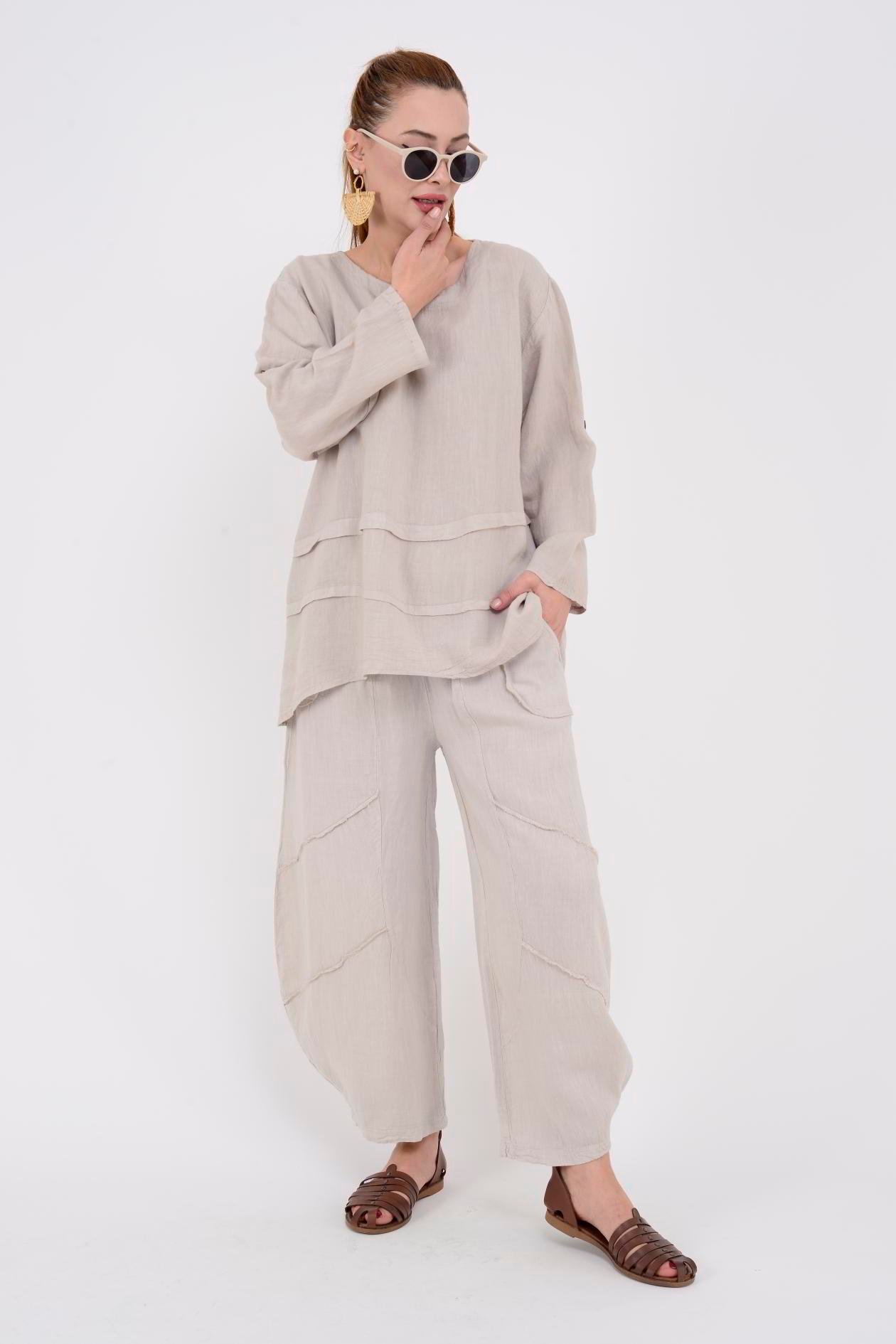 30671 SHIKA 2'Lİ KETEN TAKIM