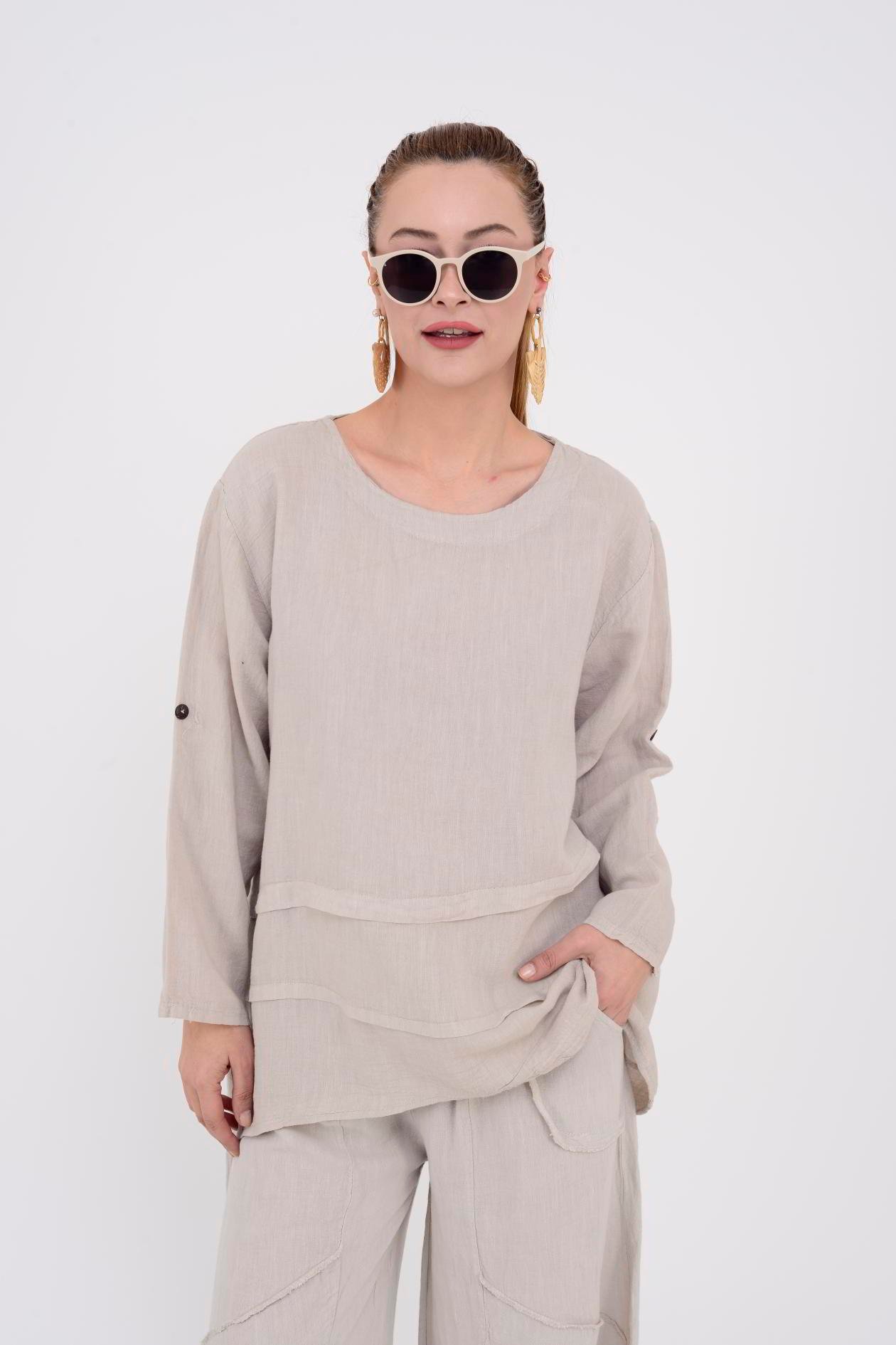 30671 SHIKA 2'Lİ KETEN TAKIM