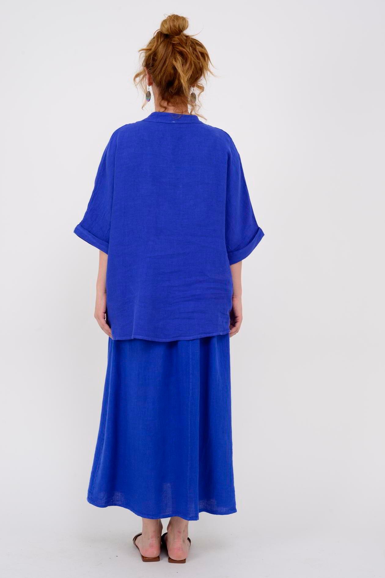 3120 SHIKA DÜĞME DETAYLI 2'Lİ KETEN TAKIM