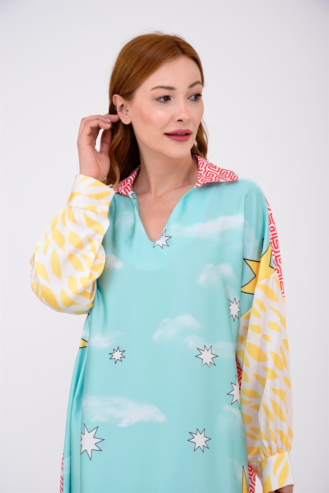 33270 YILDIZLI GECE ELBİSE