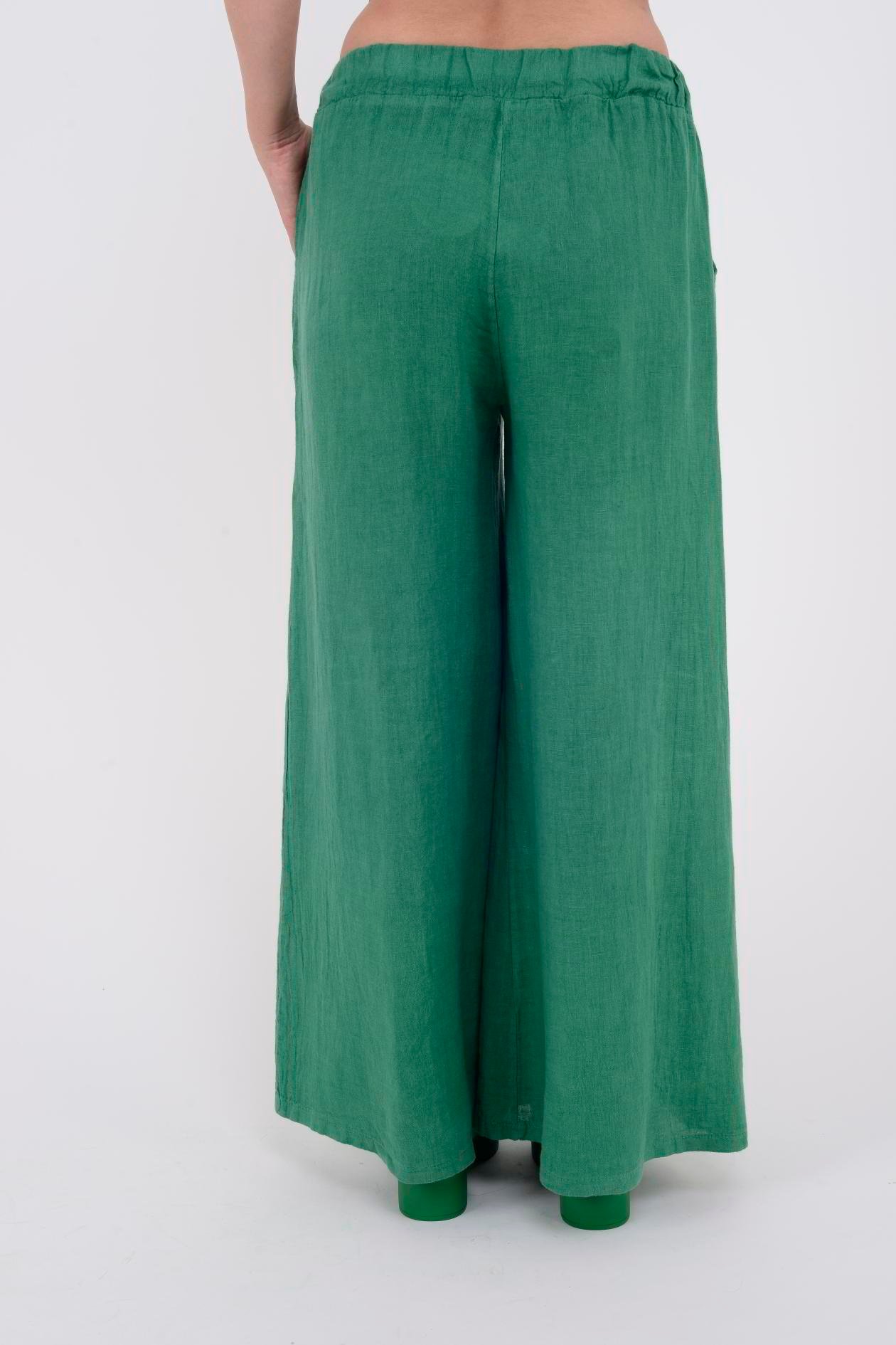 3827 DÜZ KETEN PANTOLON