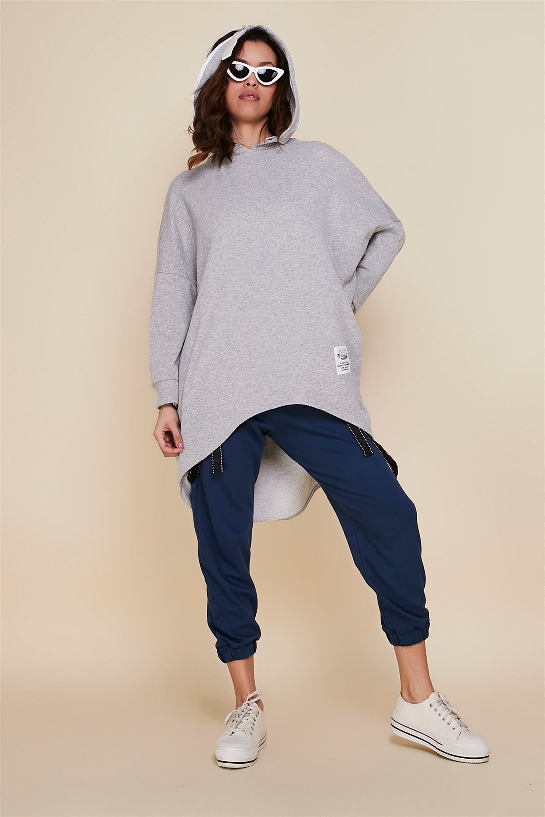 4080 YAZI DESENLİ SWEAT