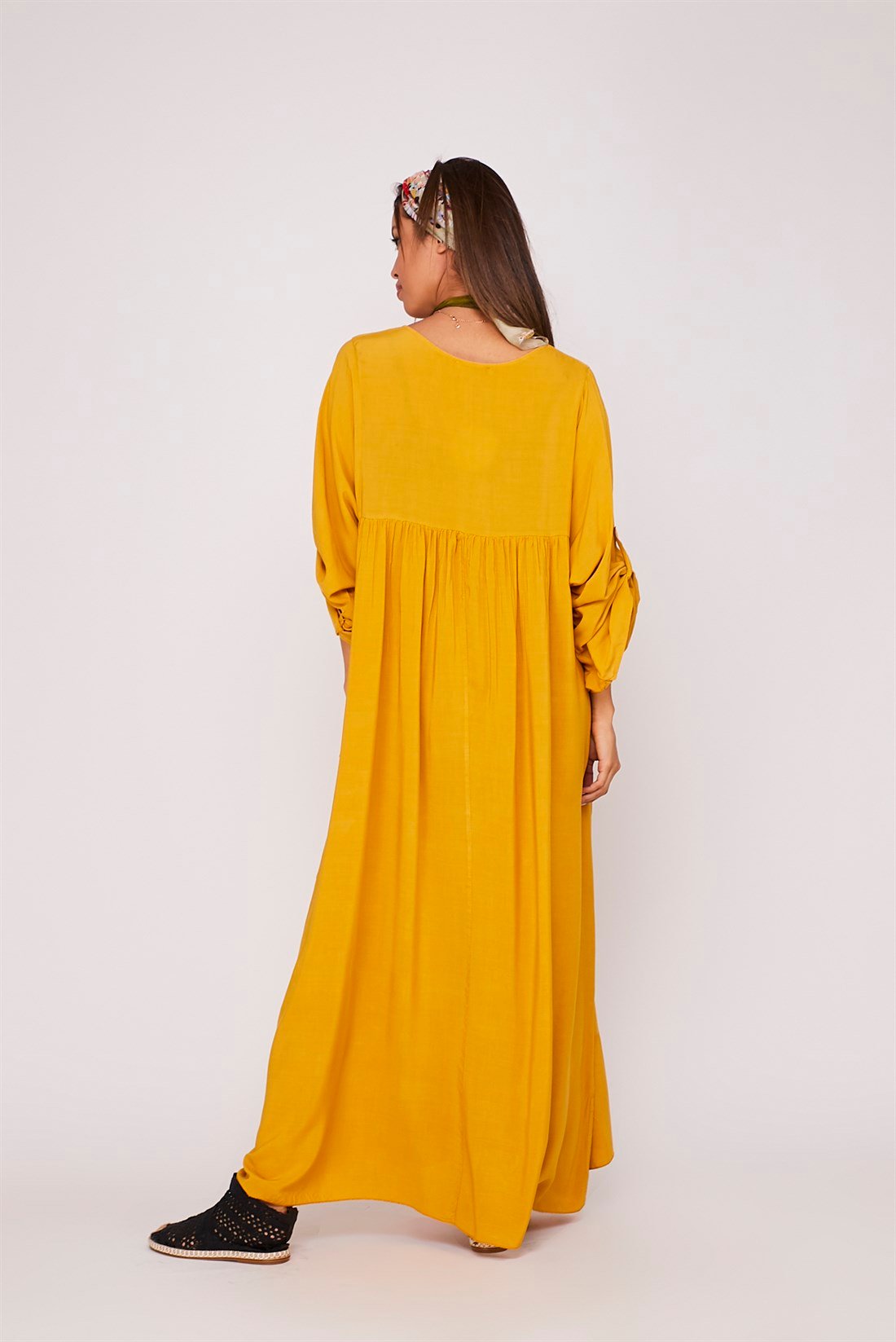 4972  V YAKA BOHO ELBİSE