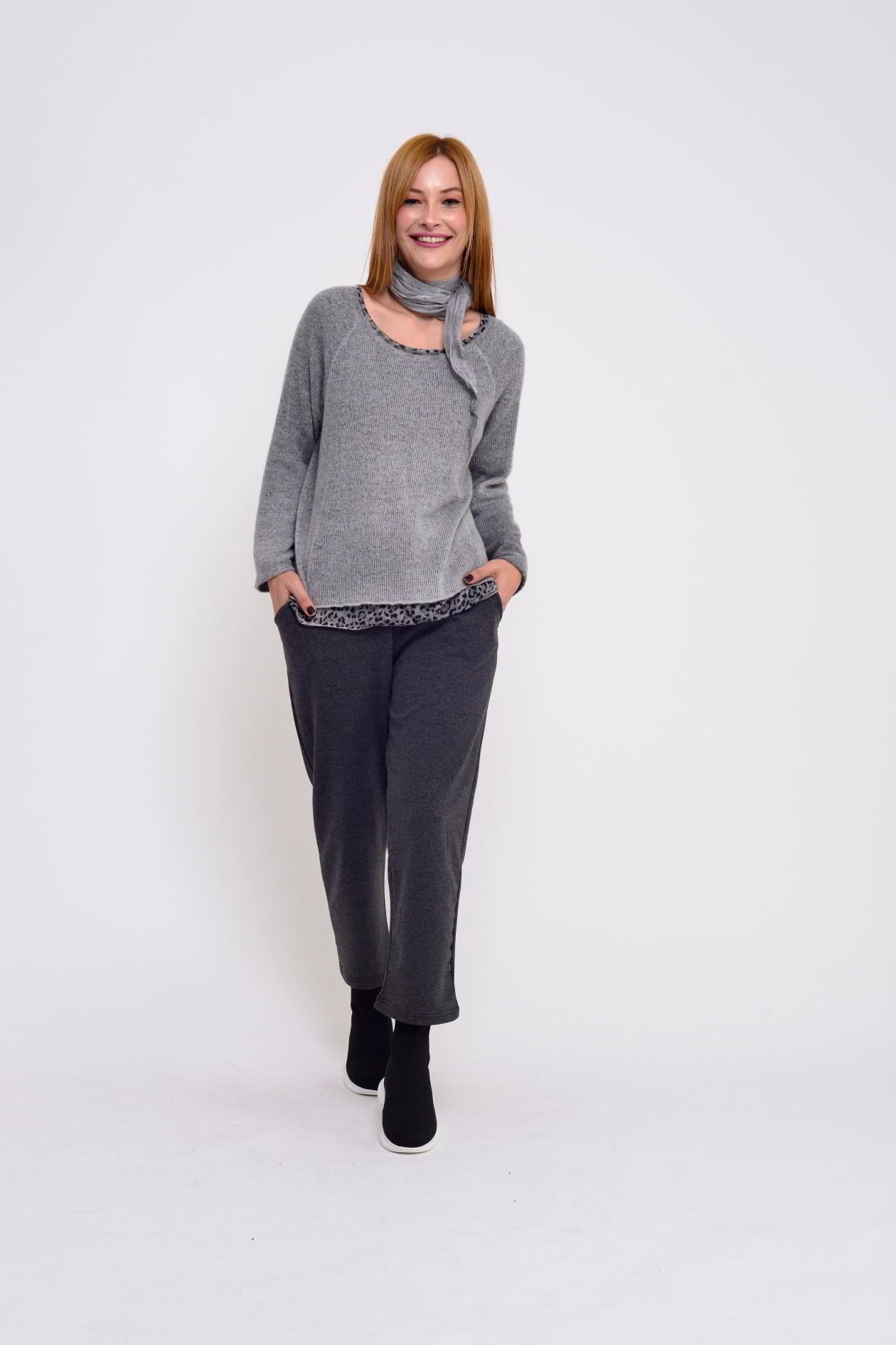 5096 FULAR DETAYLI 2 Lİ TRİKO