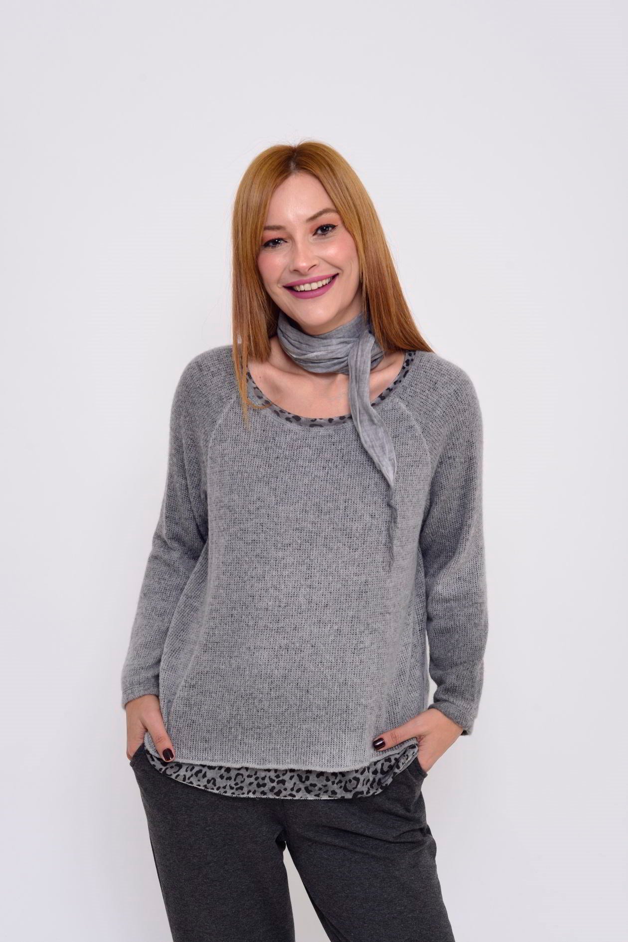 5096 FULAR DETAYLI 2 Lİ TRİKO