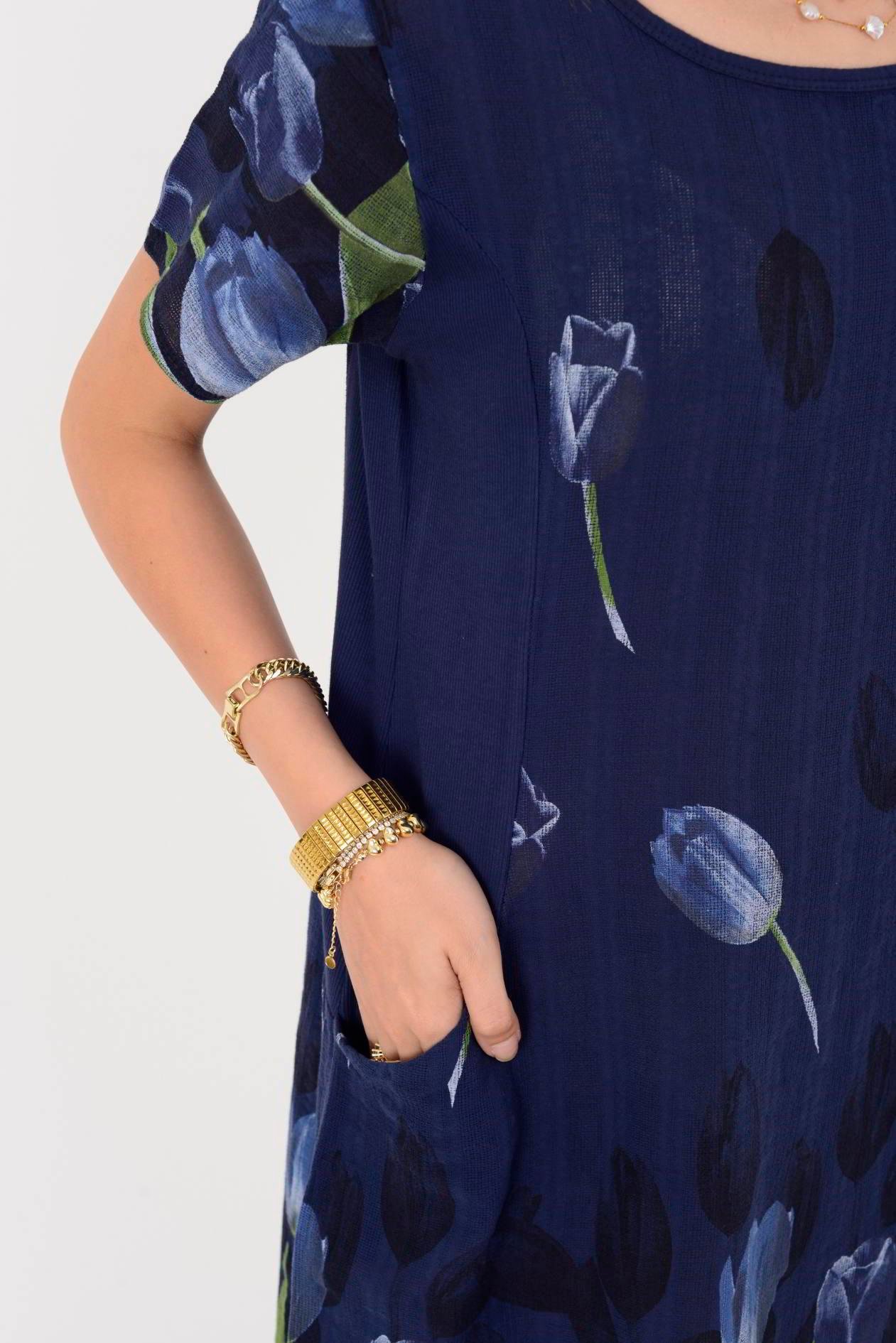 51017 LALE DESEN KISA ELBİSE