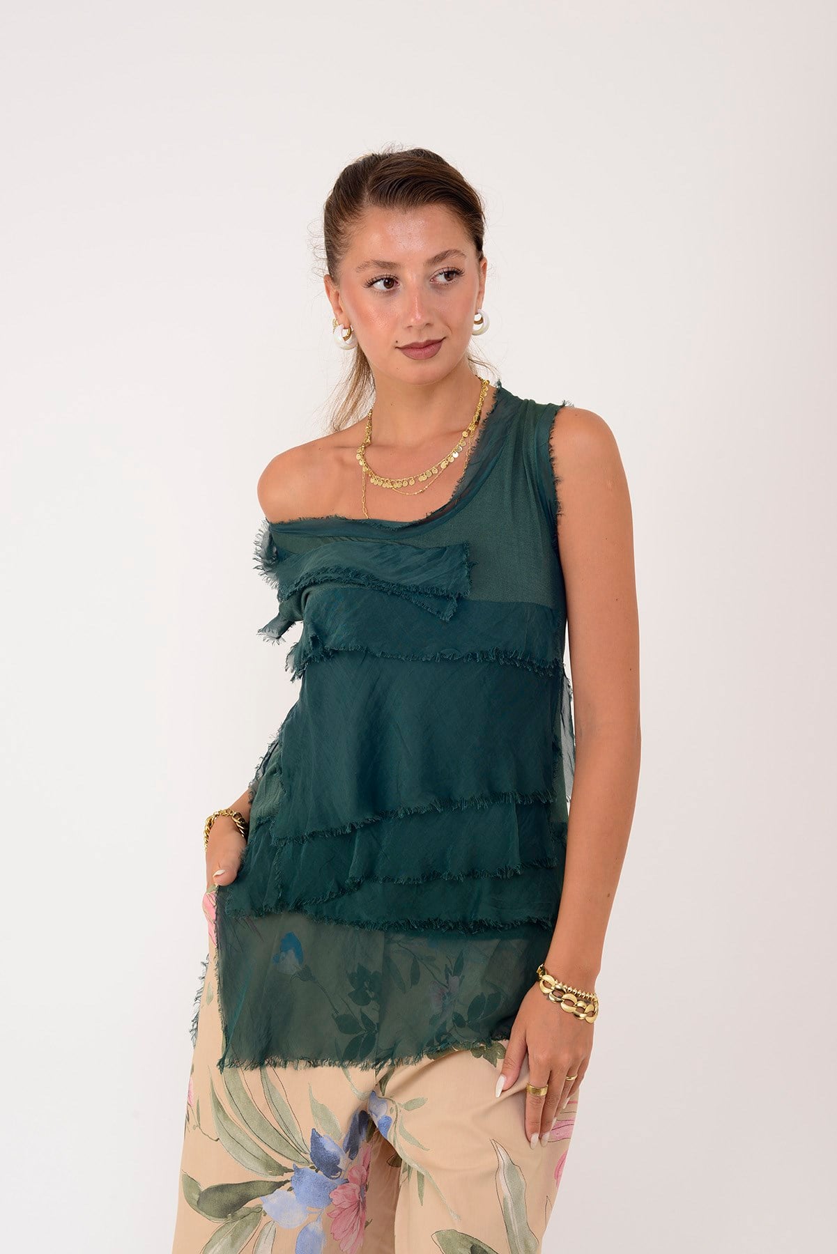 60018 KAT KAT İPEK BLUZ