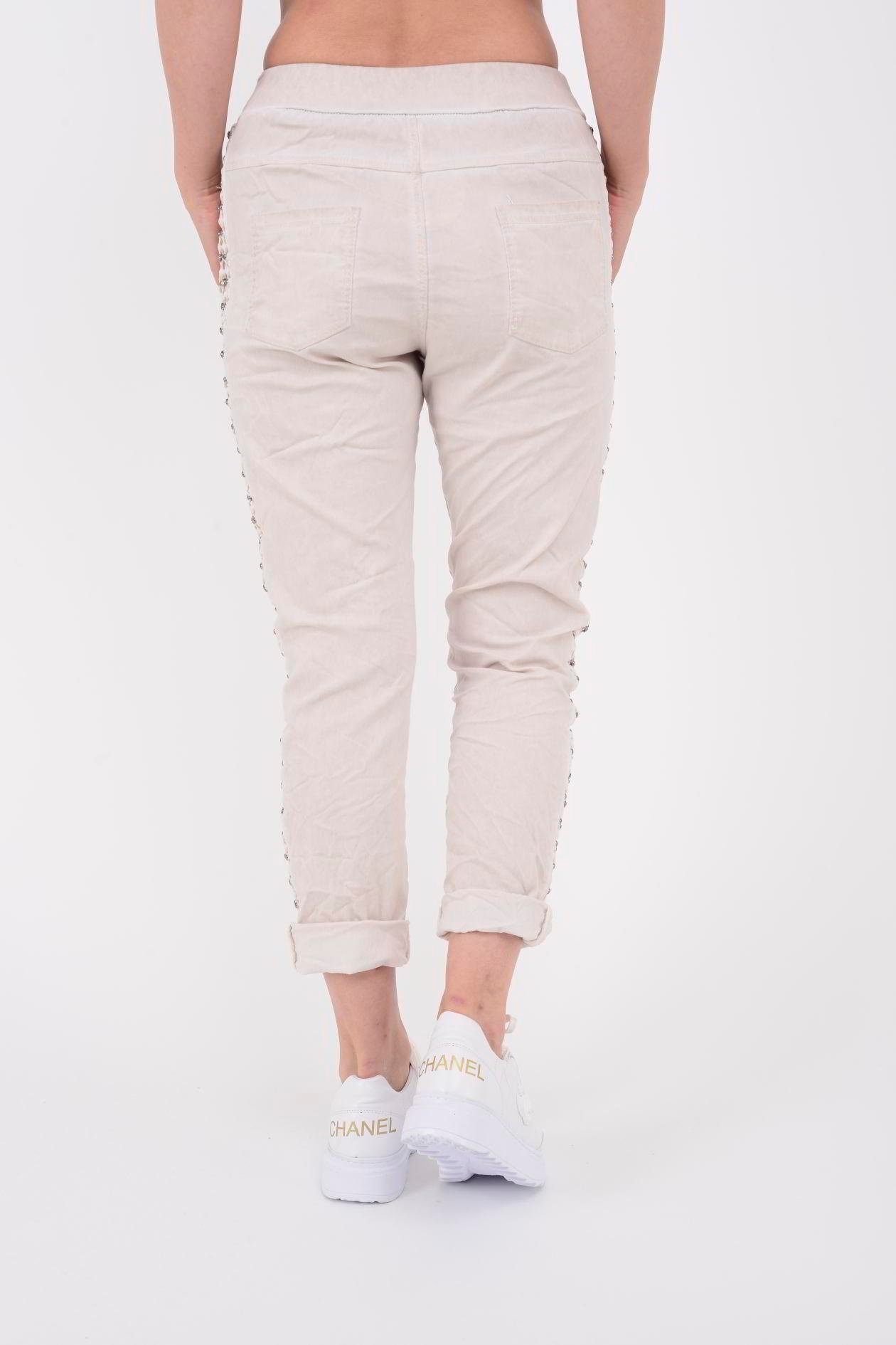 60387 TAŞ DETAYLI GABARDİN PANTOLON
