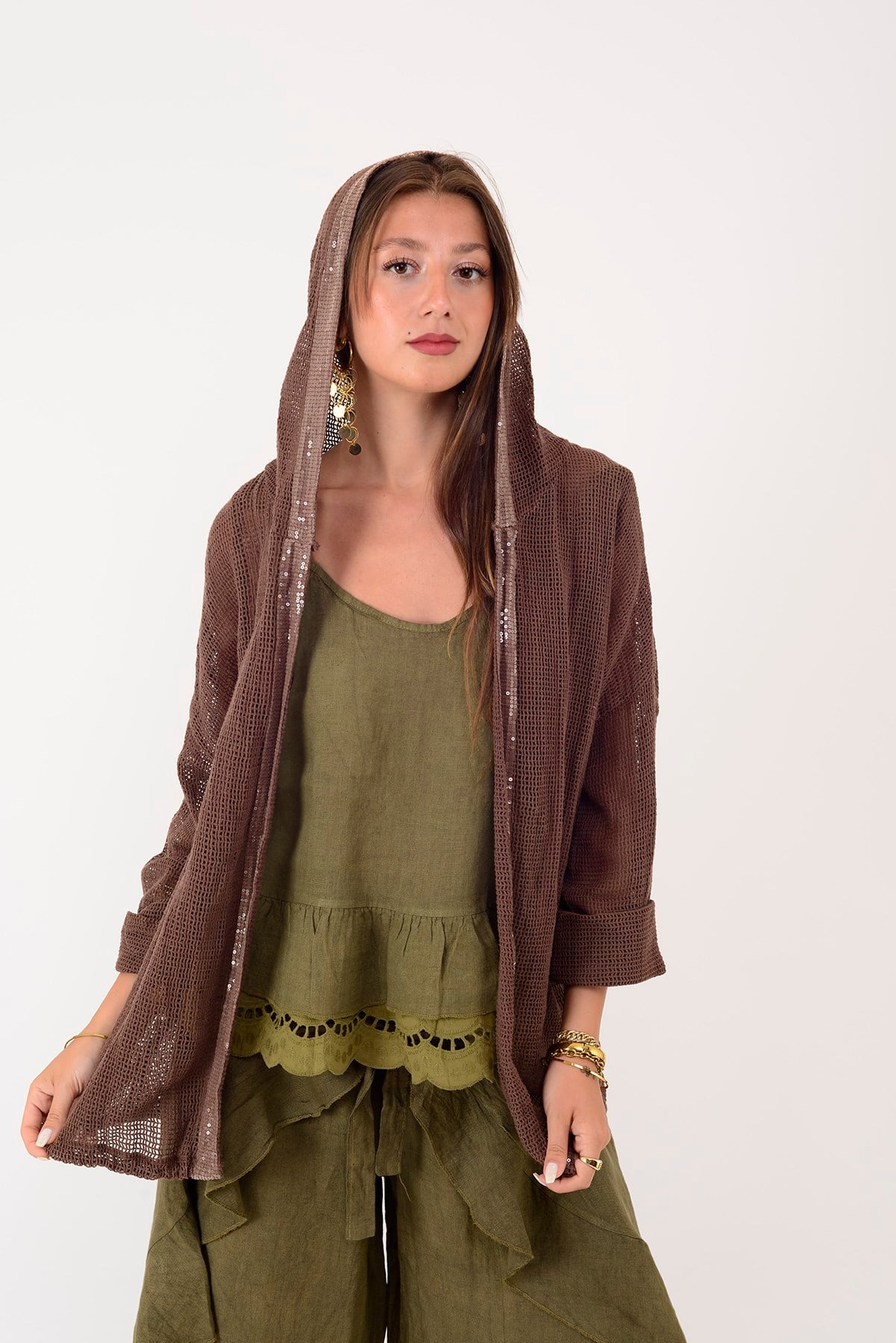 60992 STAR YILDIZ PAYET DETAYLI FİLELİ KAP