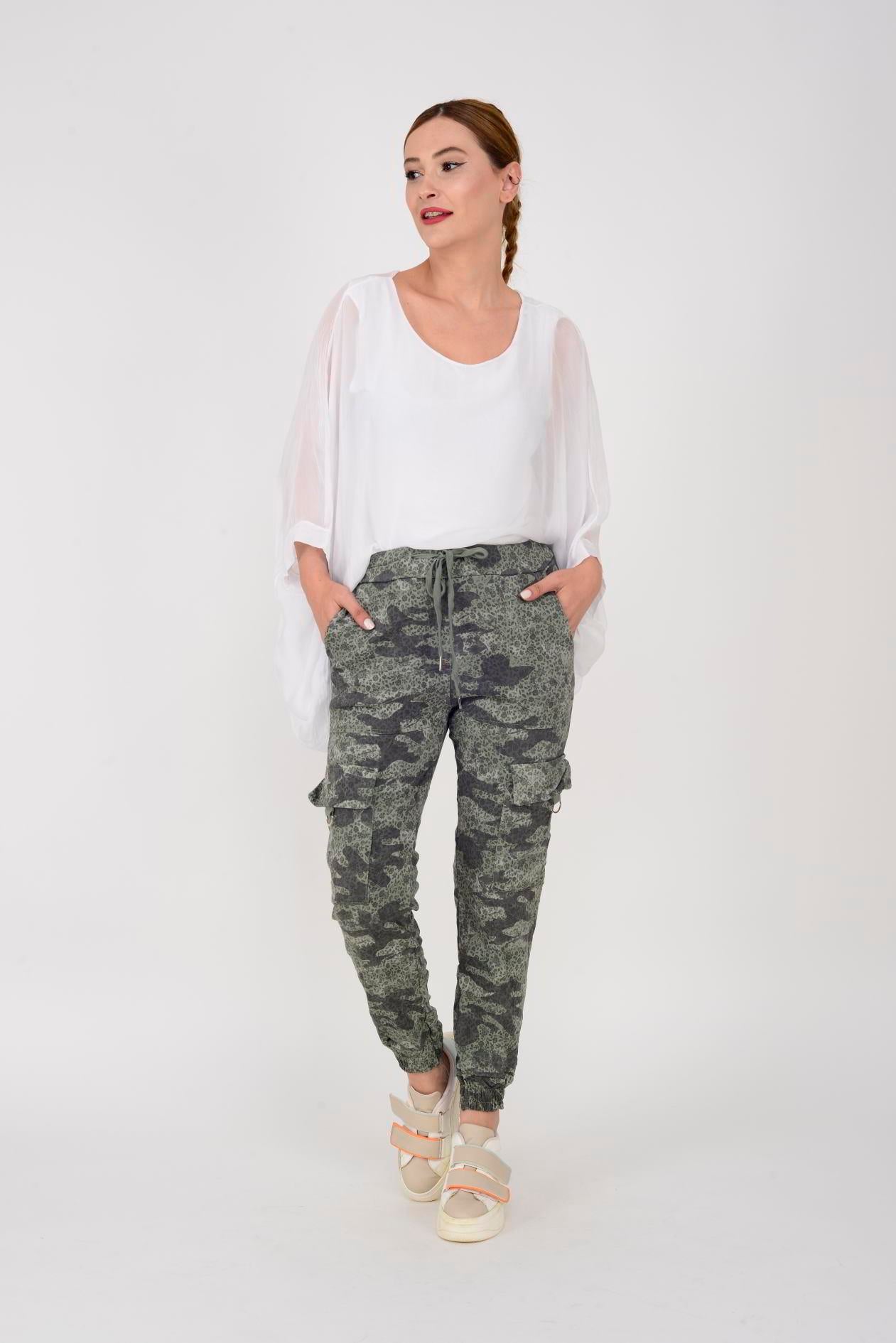 6261 KAMUFLAJ DESEN KARGO GABARDİN PANTOLON